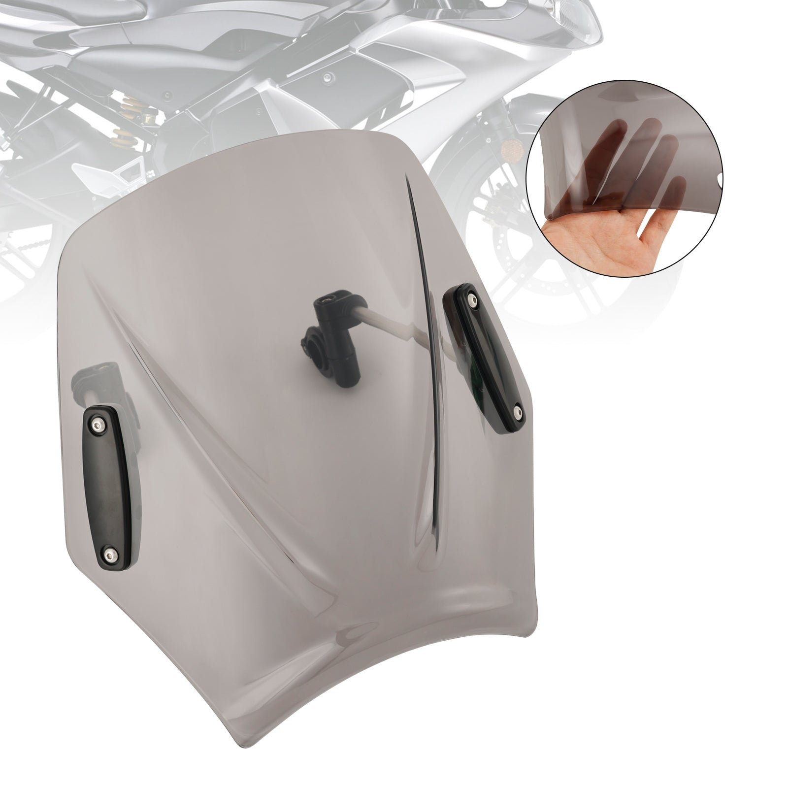 Moto con manubrio 22 mm/7/8 "Vidone del parabrezza universale