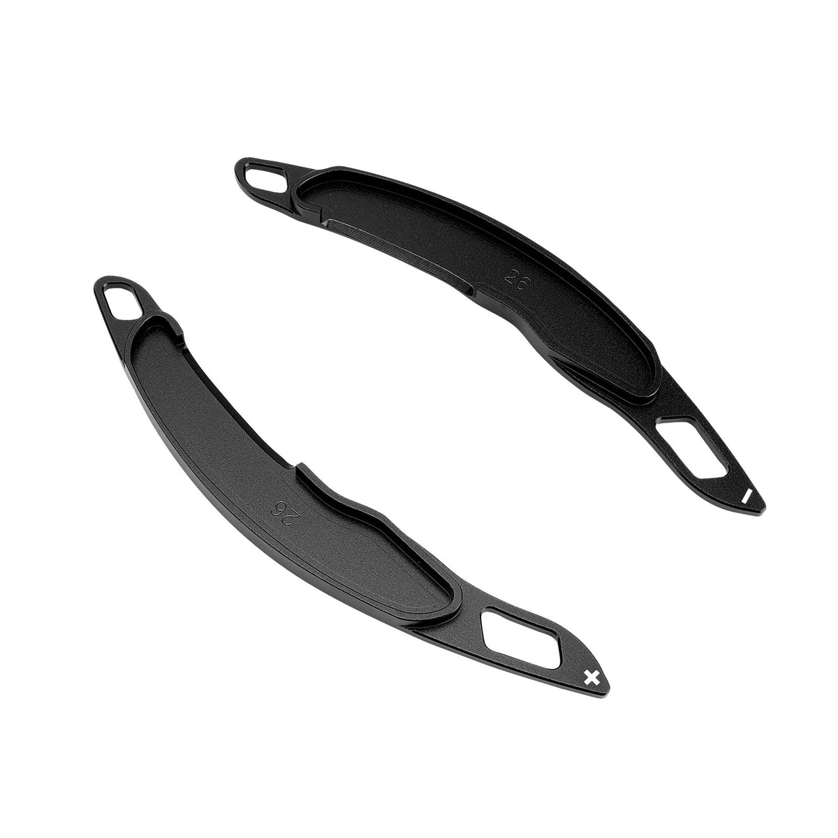 Palettes de changement de vitesse au volant pour Mitsubishi ASX 2013-2015, en aluminium noir