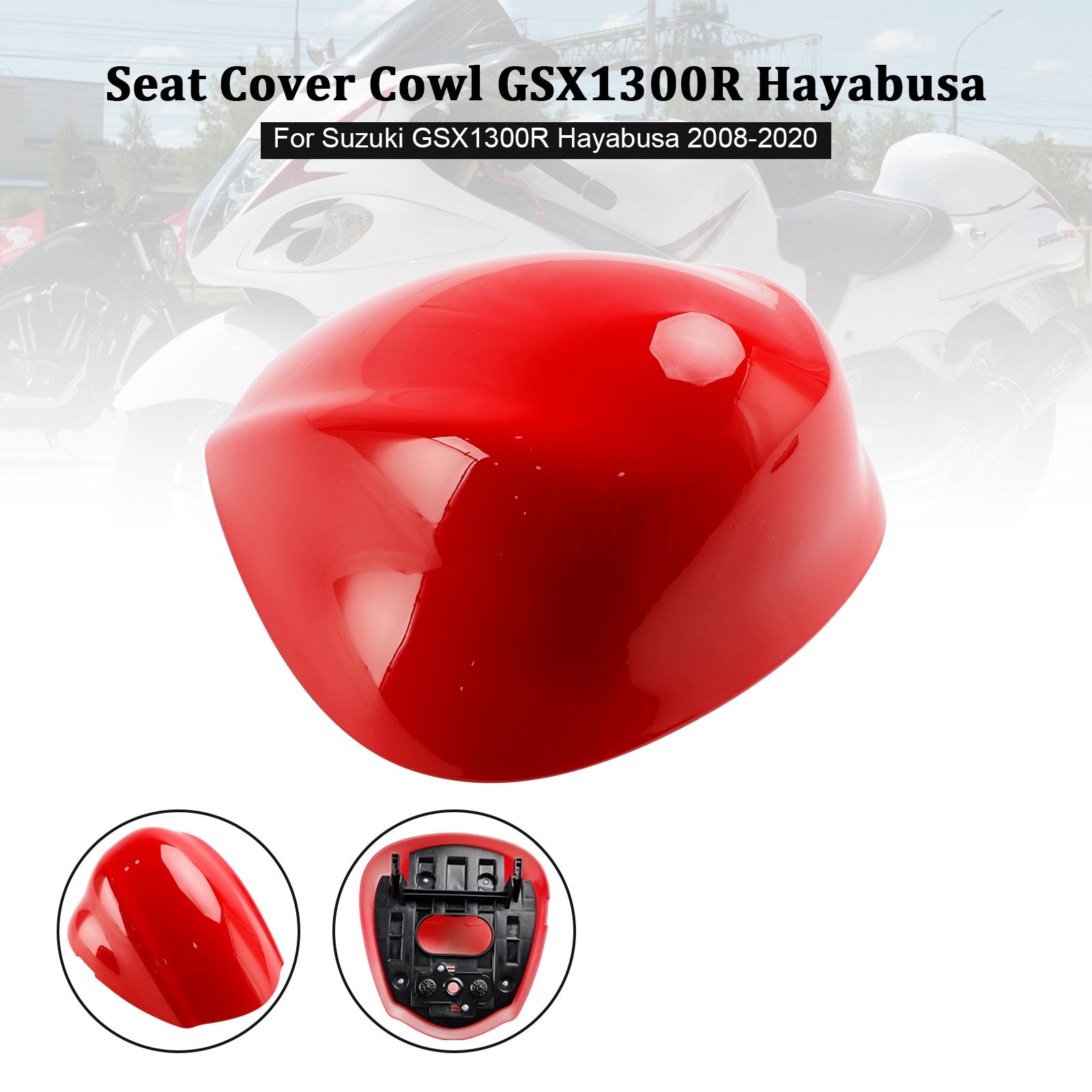 Cubierta del soporte del asiento trasero para Suzuki GSX1300R GSX-R1300 Hayabusa 2008-2020