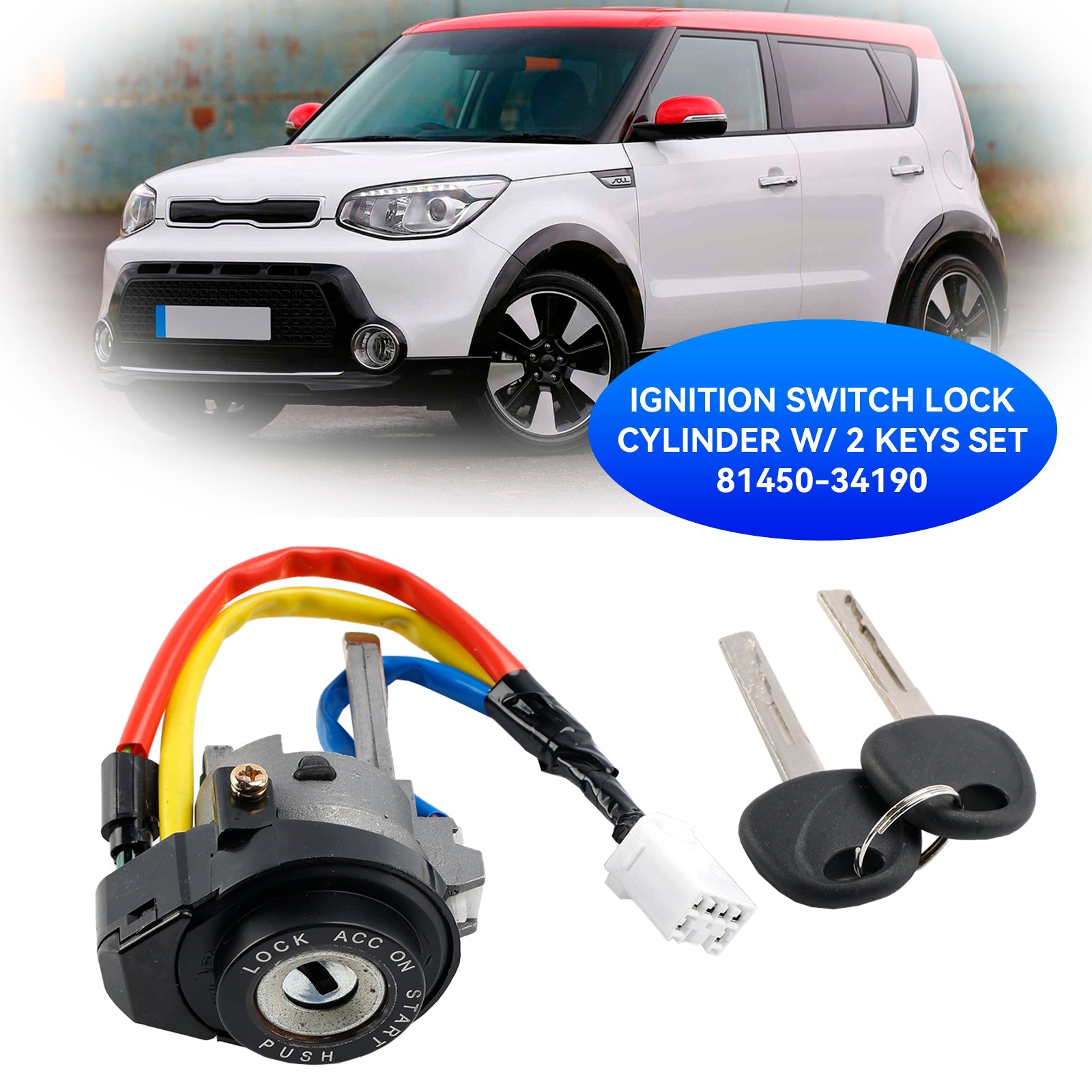Kia Soul 2014-2019 Cylinderek stacyjki z kluczykami 81450-34190