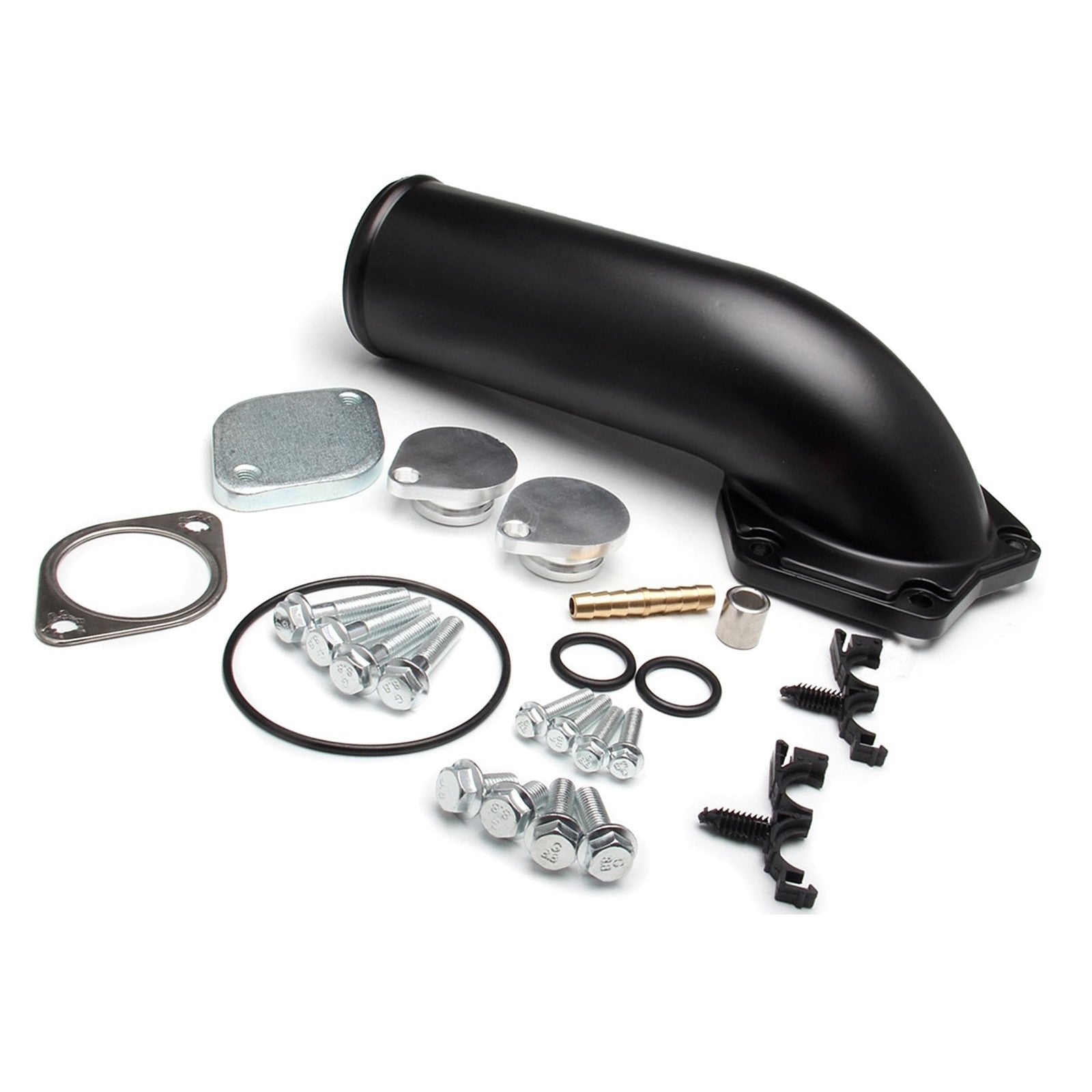 Kit di scarico 4" e valvola EGR eliminata + gomito di aspirazione pressofuso per Ford F Powerstroke Diesel 6.4L 2008-2010