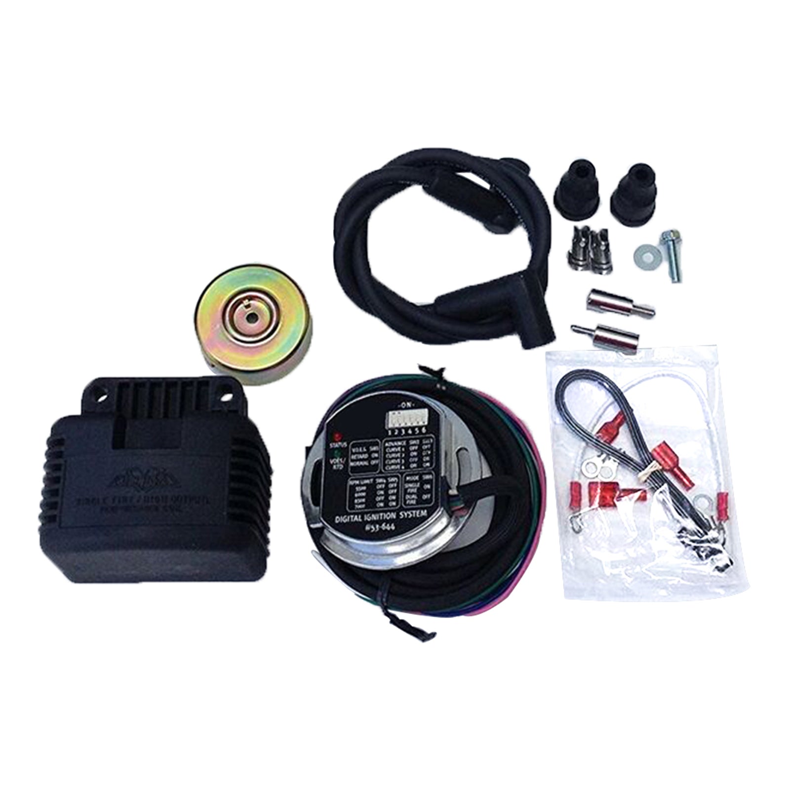 Kit d'allumage électronique Double Fire compatible avec les modèles Big Twin de 1970 à 1999
