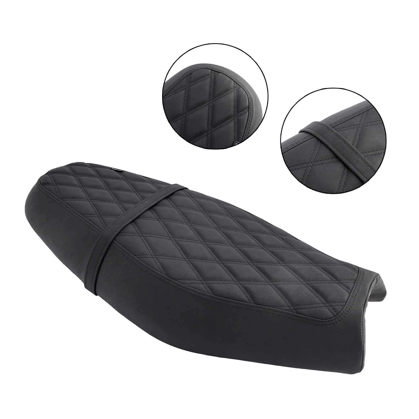 Reemplace el asiento del conductor delantero/trasero del pasajero negro para la calle Twin Speed Twin 900 Brown