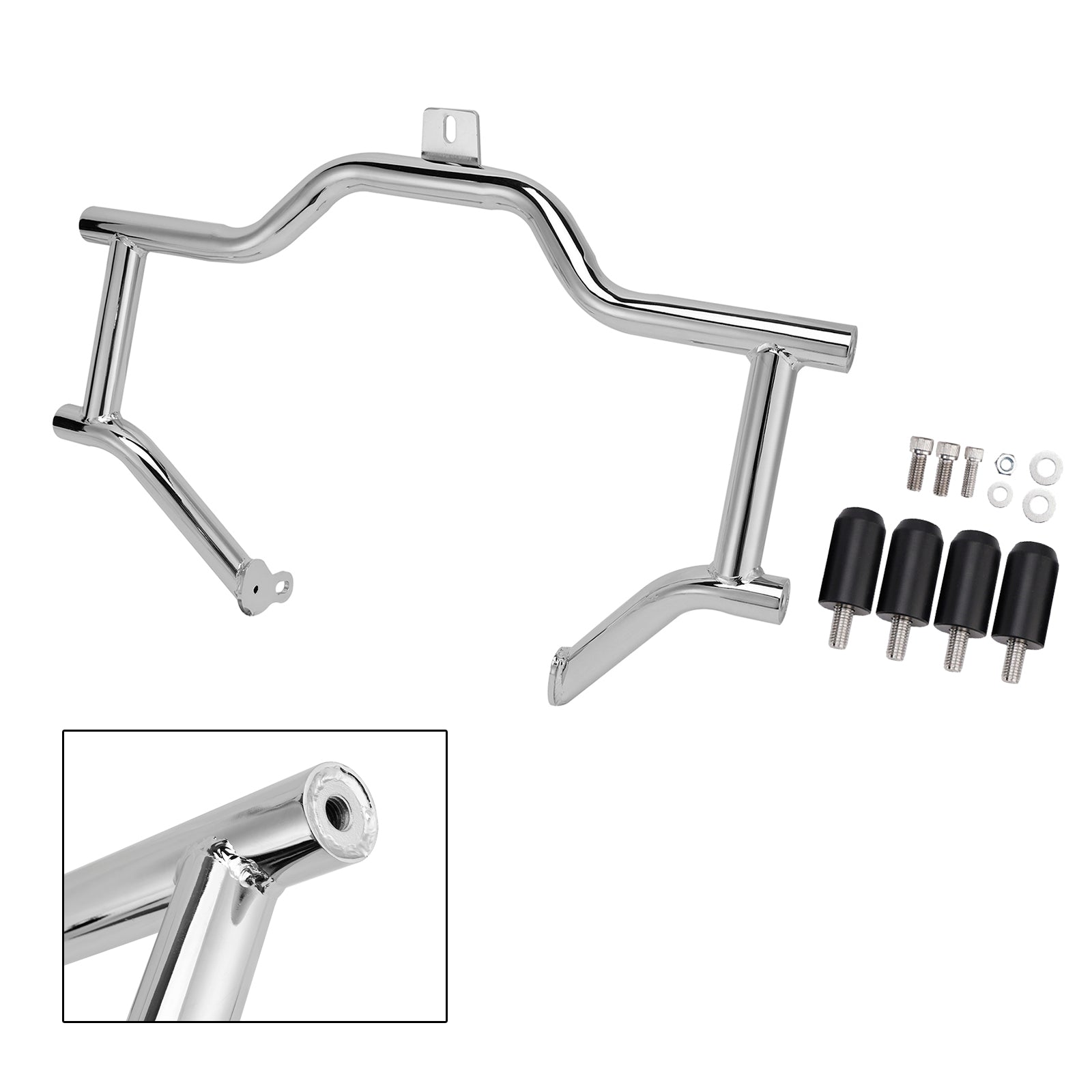 Protection de moteur chromée anti-collision pour Electra Glide Ultra Classic Low FLHTCUL (2015-2016).