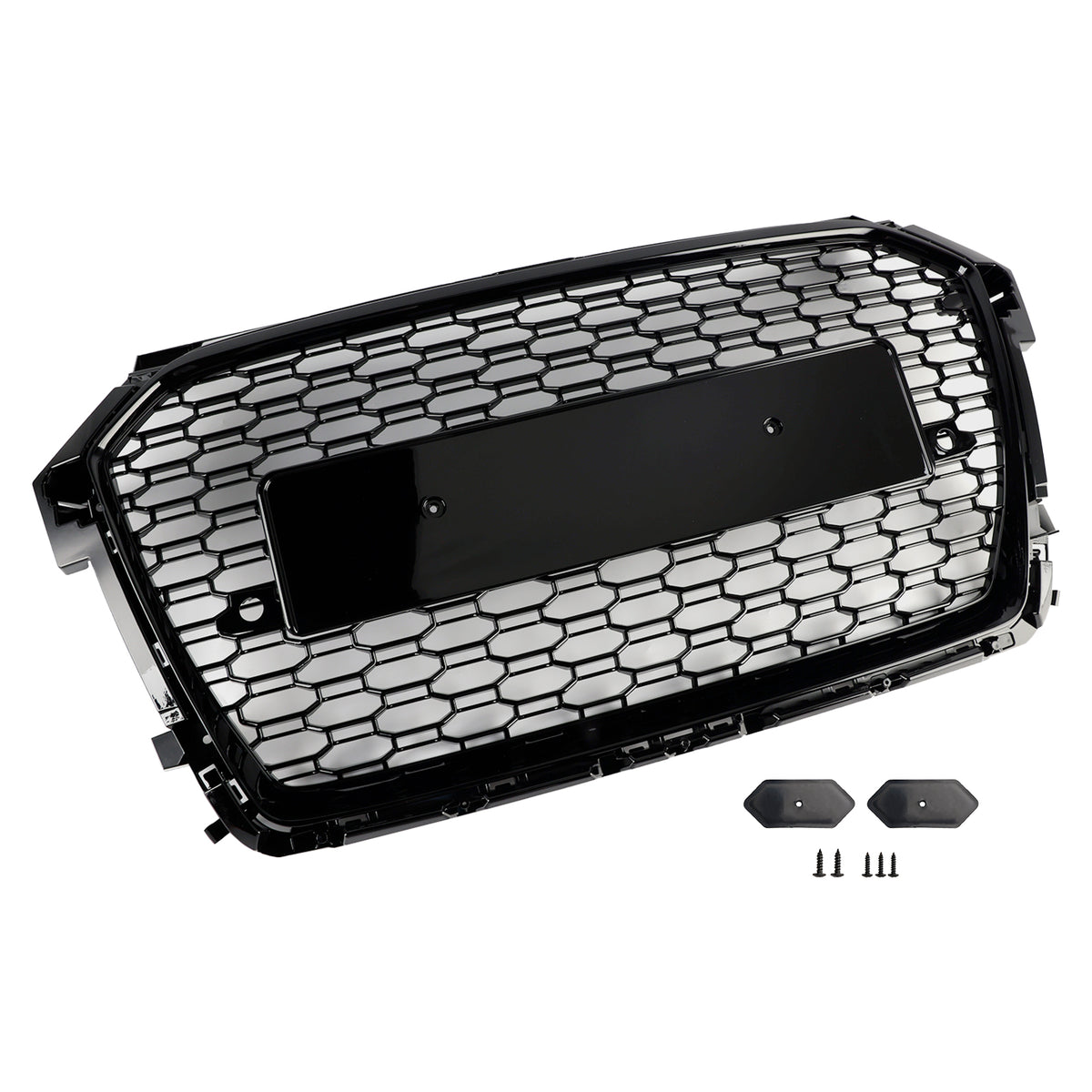 RS Style Honeycomb Bumper Grille Pour Audi A1 S1 8X Facelift 2016-2019 Black