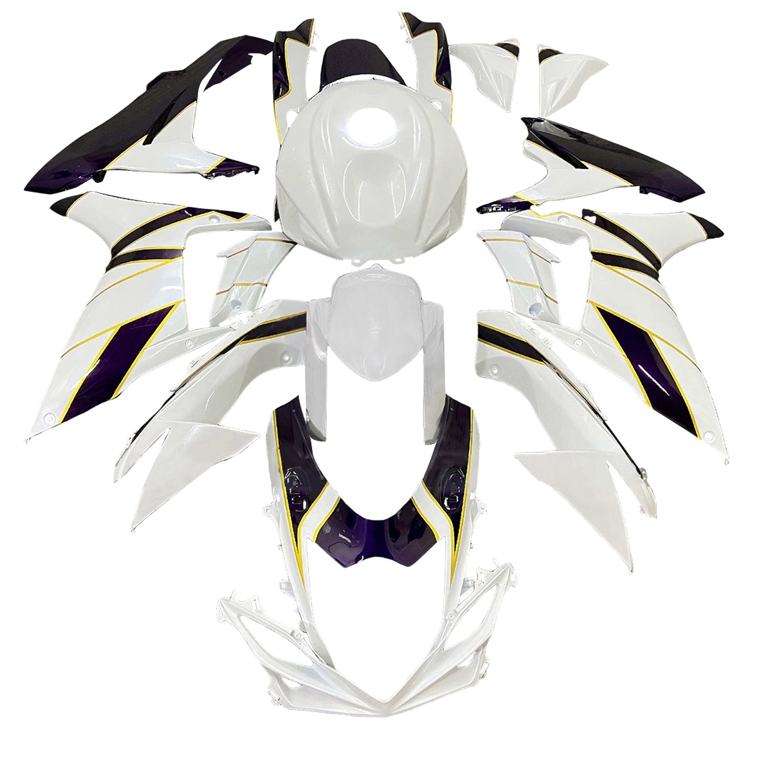 Kit di carenza iniettato in plastica ABS per Suzuki GSXR 600/750 2011-2025 K11