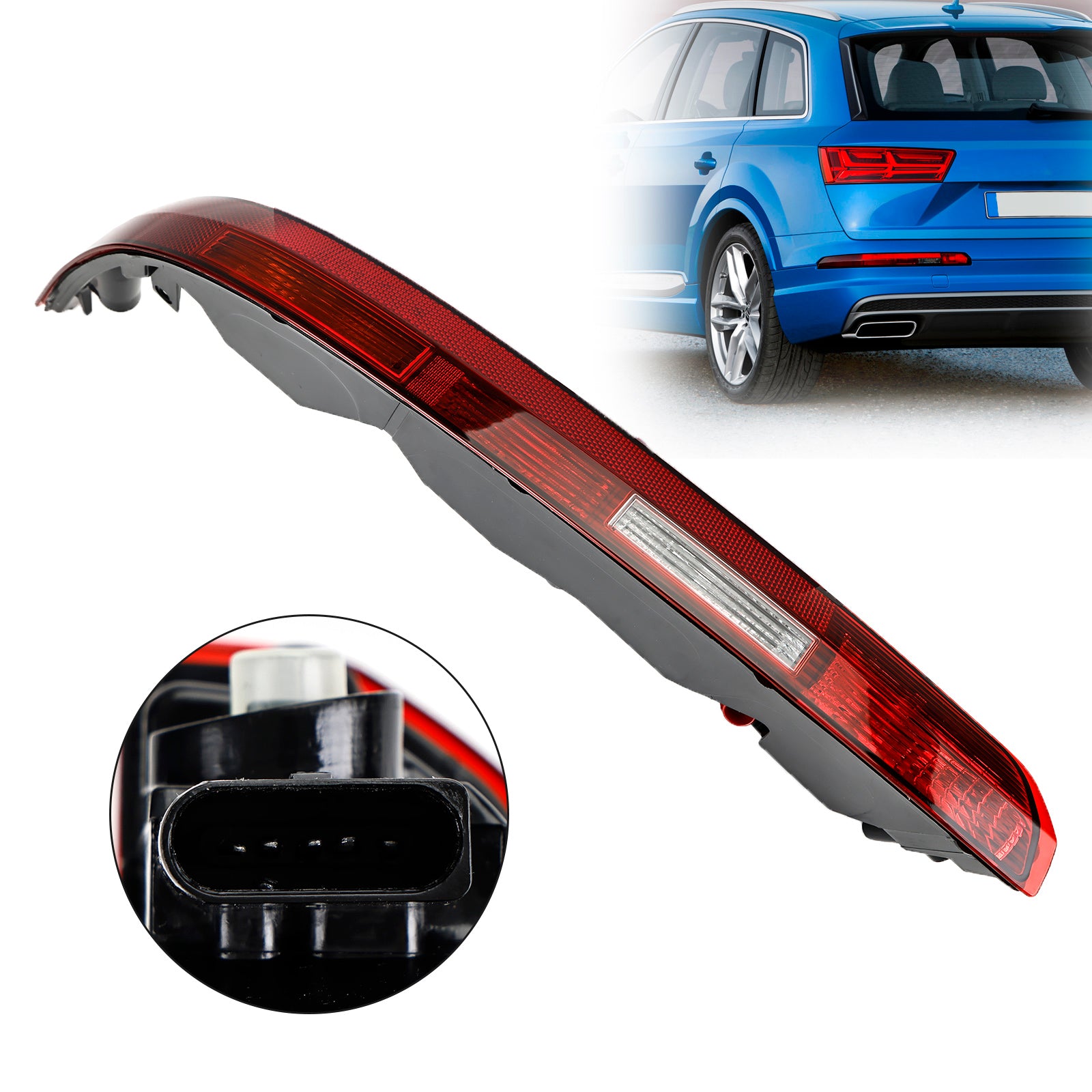 Ensemble de feux antibrouillard pour pare-chocs arrière gauche, pour AUDI Q7 2016 – 2023, 4M0945095