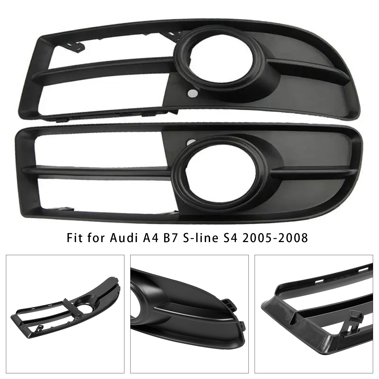 Paar beschermende roosters voor anti-voglichten Audi A4 B7 S-Line S4 2005-2008 8E0807681F