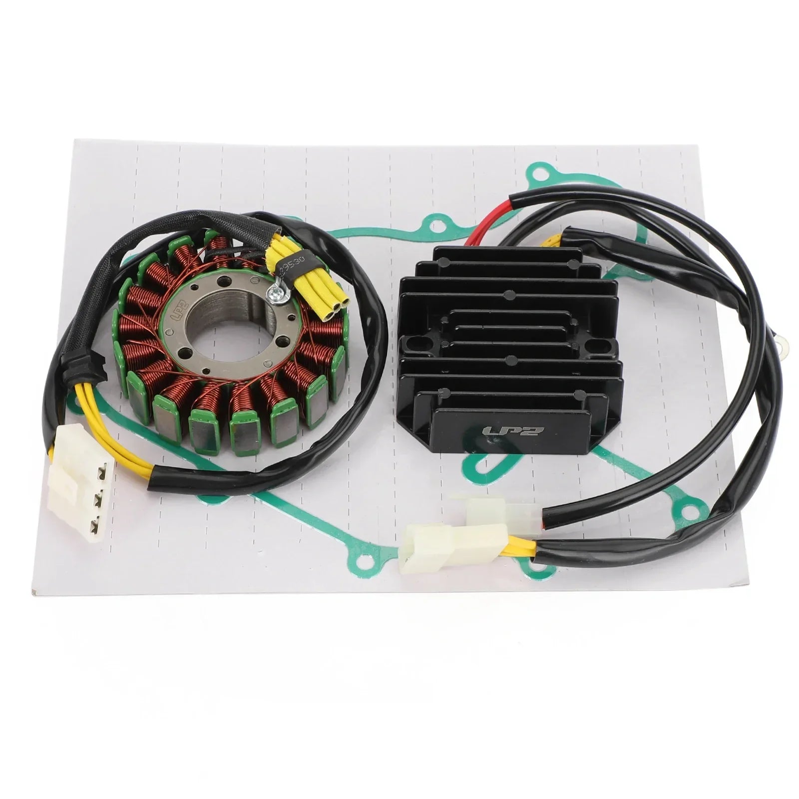 Magneto Statore + Raddrizzatore di Tensione + Guarnizione Generatore per Duke 125 200 2013-2019 Generic
