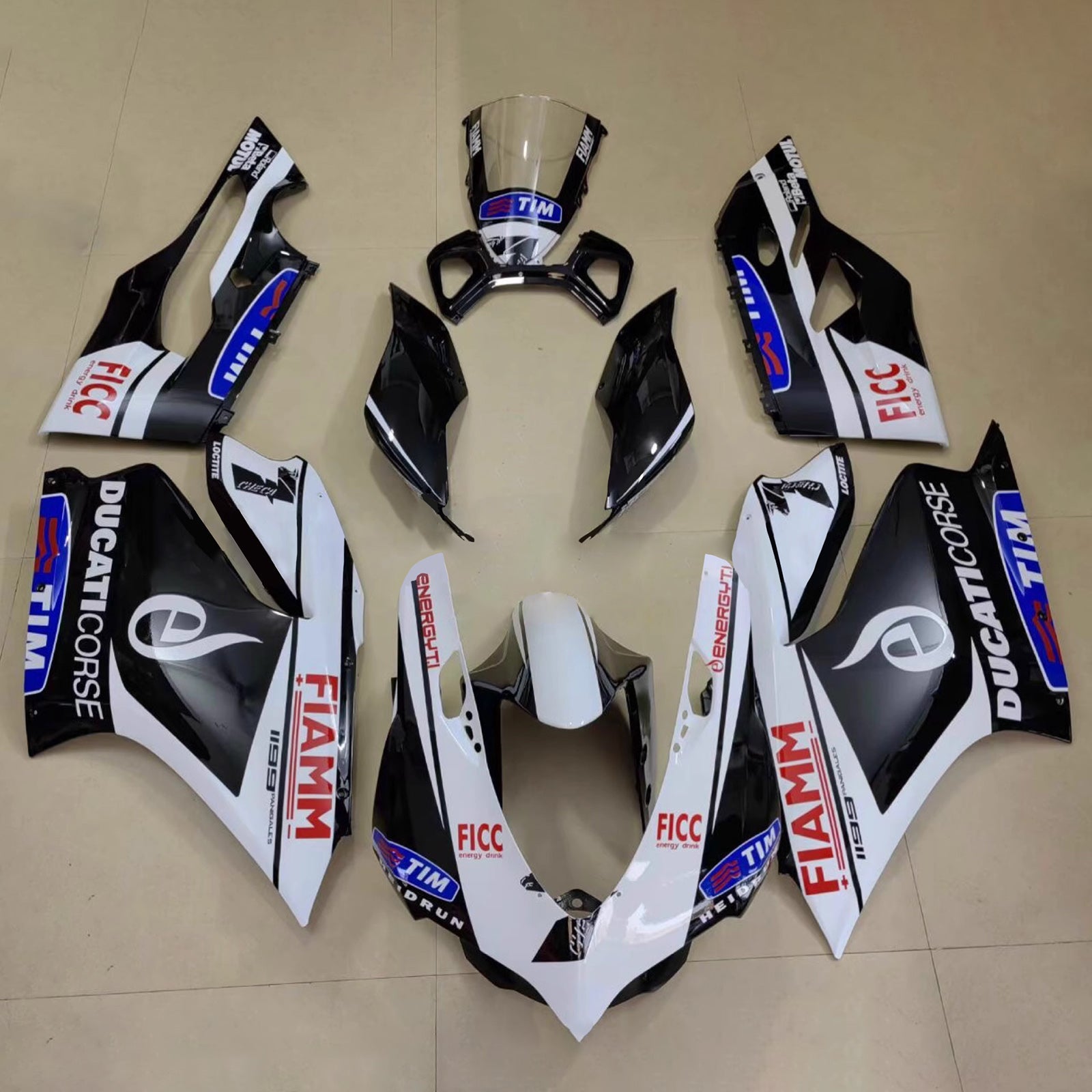 Ducati Injection Fairing Kit 1199 2012-2015 ABS-muovinen kori