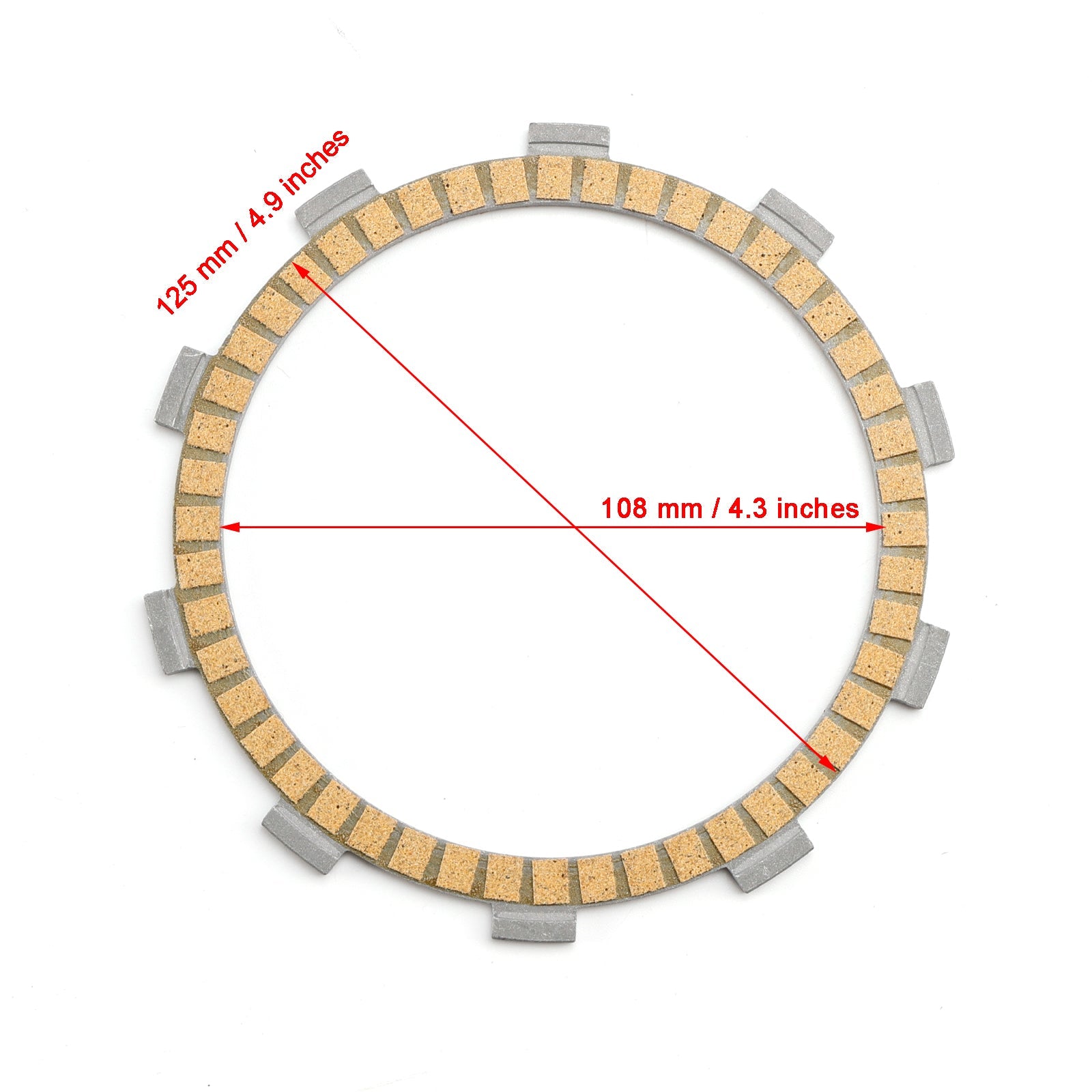 Koppelingsschijfkit voor Ducati Superbike 848 08-10 en Multistrada 1100 07-09