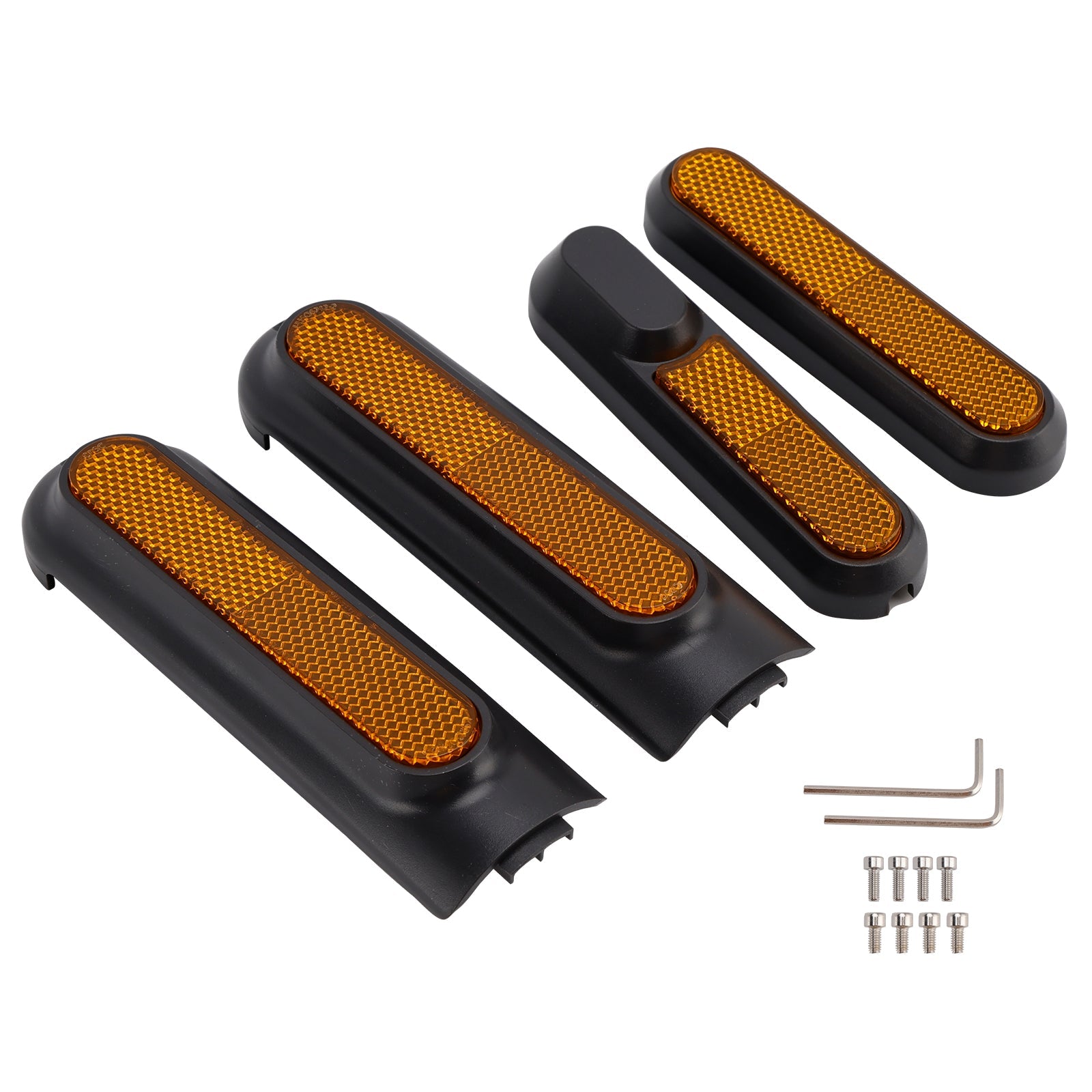 Conjunto de 4 cubiertas laterales para Xiaomi 4 Pro Scooter (primera generación) con reflector trasero