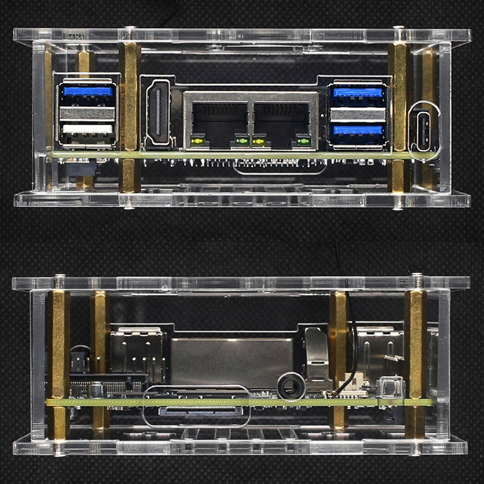 Oranje pi rv2 speciale ontwikkelingskaart, transparante acrylkast