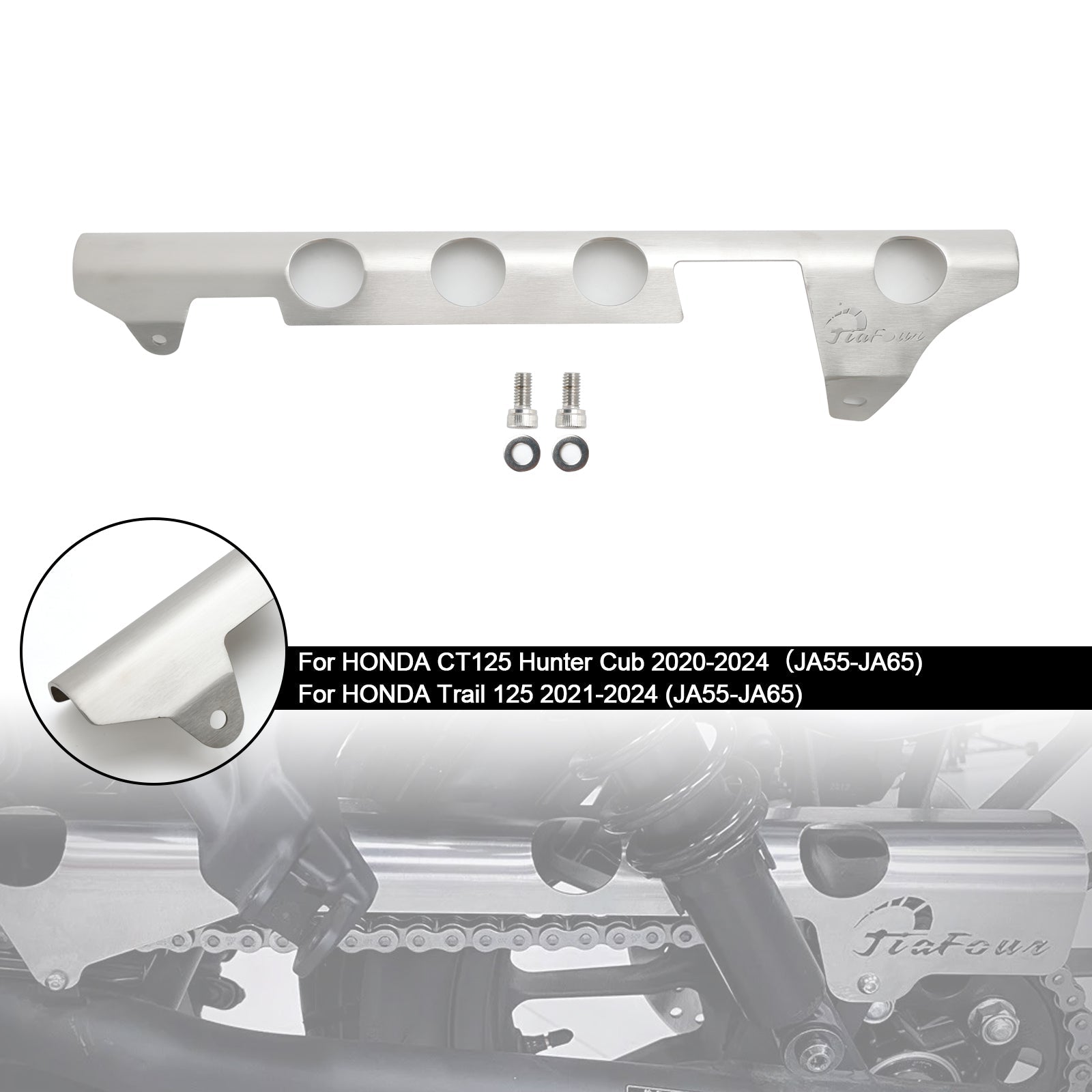 Cubierta de protección de la cadena de Pignon para Honda CT125 Trail 125 JA55 JA65 2020-2024