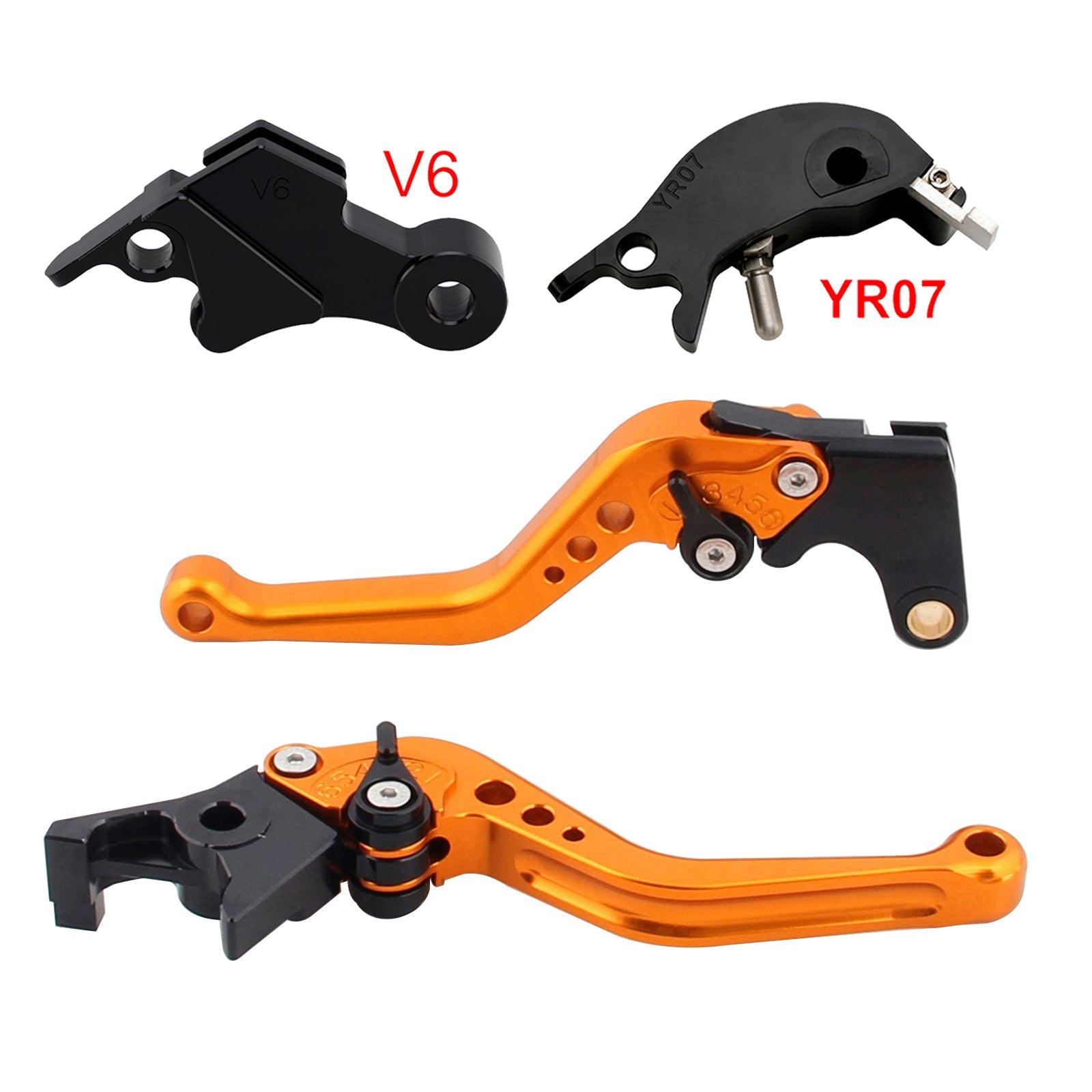 Nouveau levier de frein et d'embrayage court compatible avec YAMAHA XSR900 XSR900GP MT-09 MT-09SP 24-25