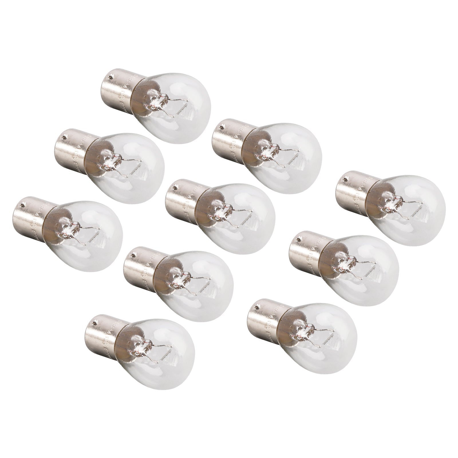 Lot de 10 ampoules tubulaires pour éclairage de voiture P21W BA15S 7506 12 V 21 W pour OSRAM