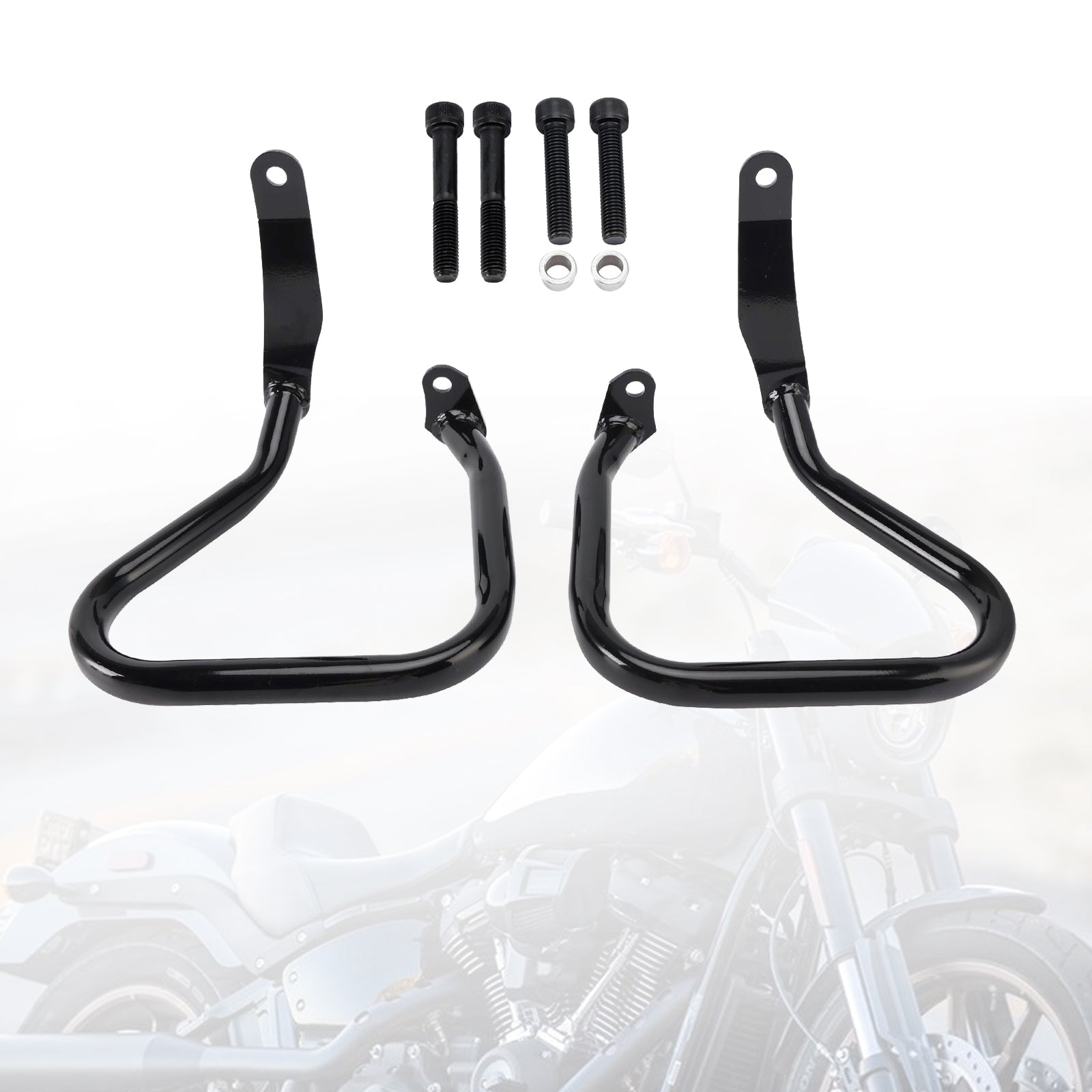 Protection de moteur et pare-chocs anti-collision pour Low Rider Fxlrst 2022-2024, noir