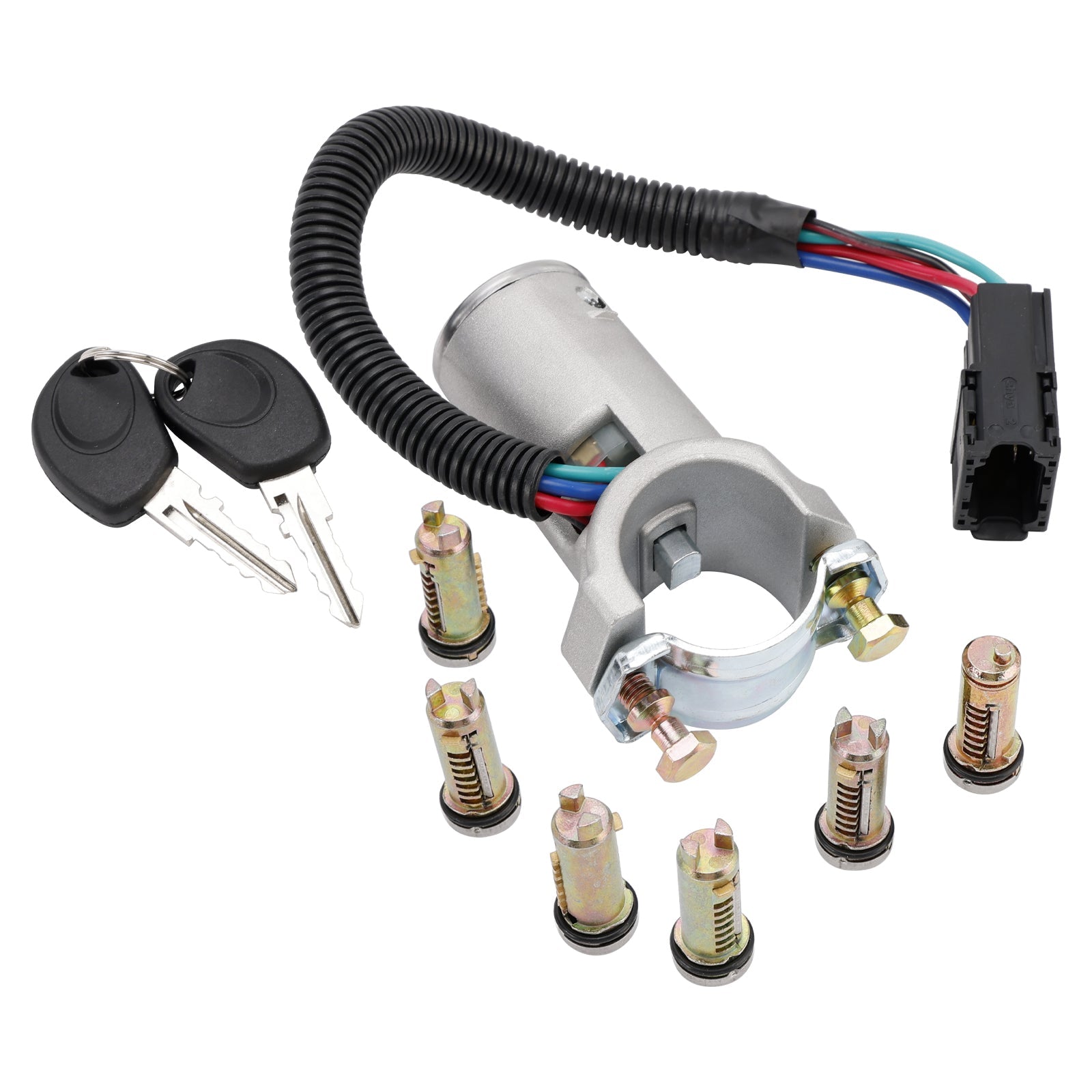 Antirrobo de encendido + 6 cilindros de cierre + llave 2996075 Para Iveco Daily 06-12