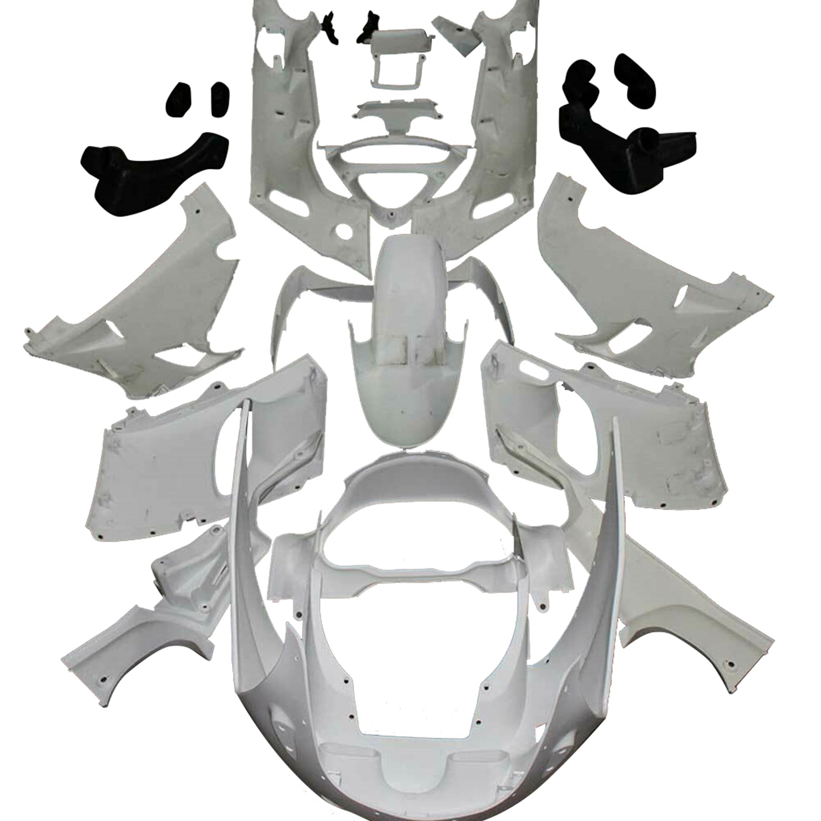 1993-2007 Kawasaki ZZR 400/ZZR 600 Vbrizgavanje nebarvanih sejmov karoserije