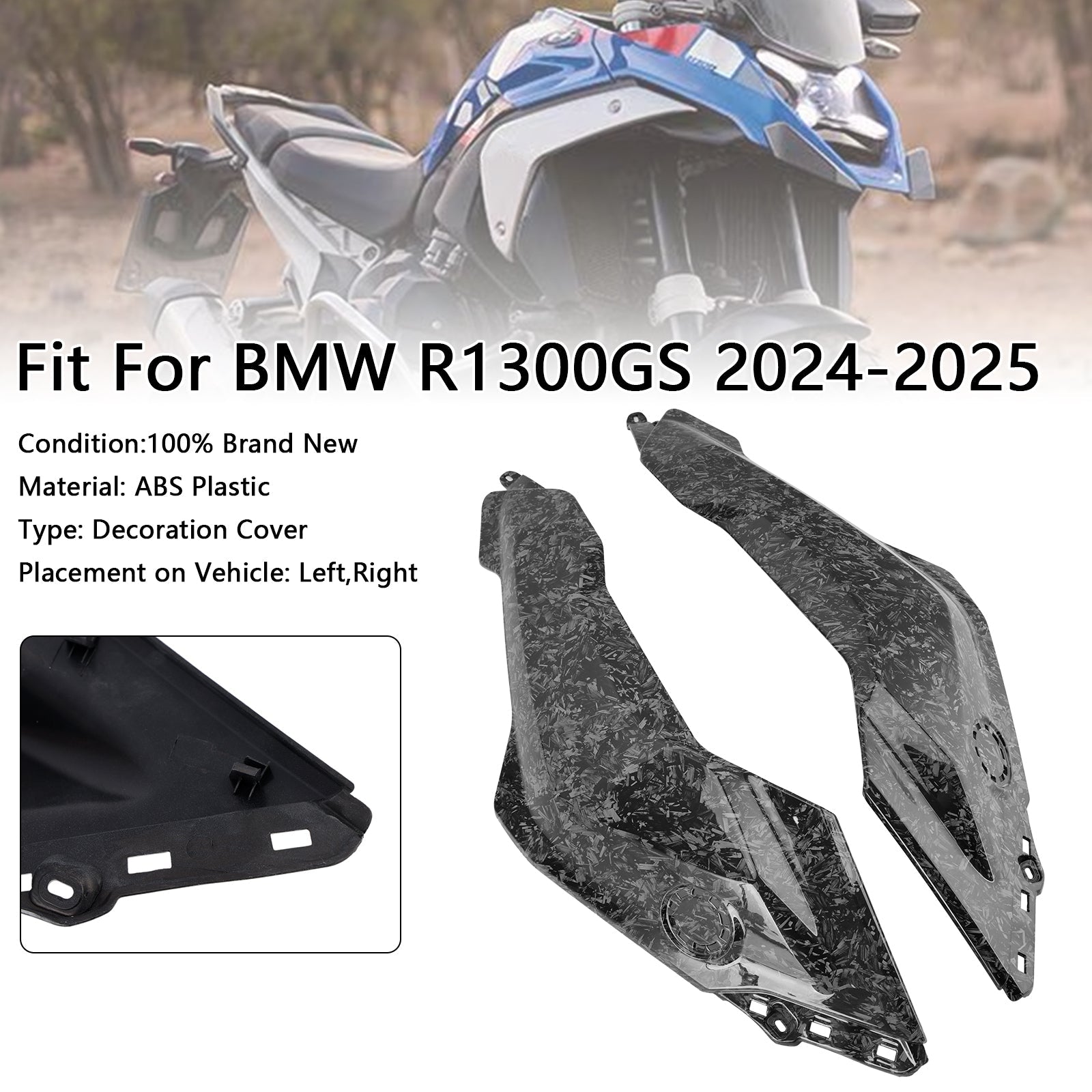 Couvercle de réservoir latéral et carénage pour BMW R1300GS 2024-2025