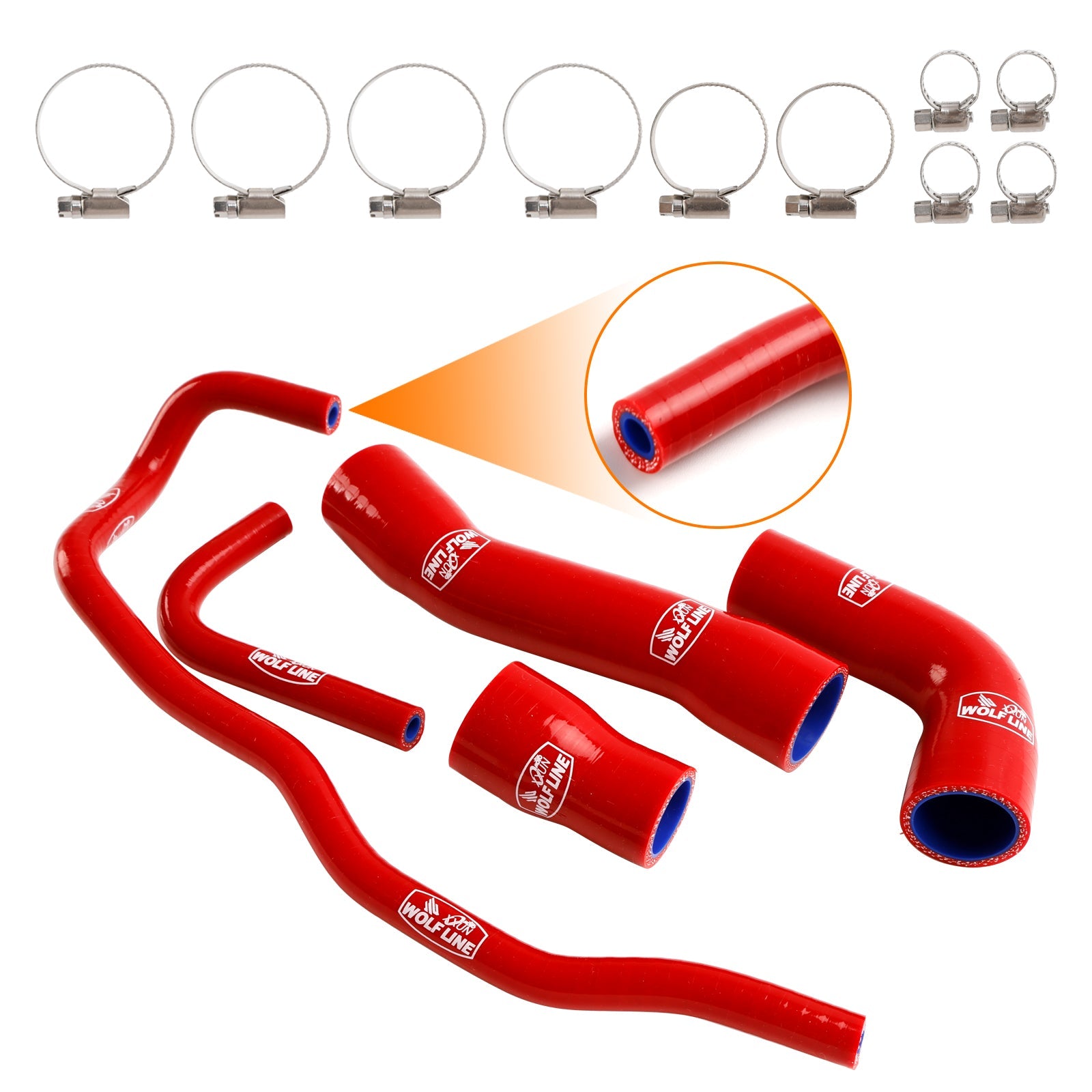 Kit de durites de refroidissement en silicone pour radiateur BMW S1000RR 2019-2023