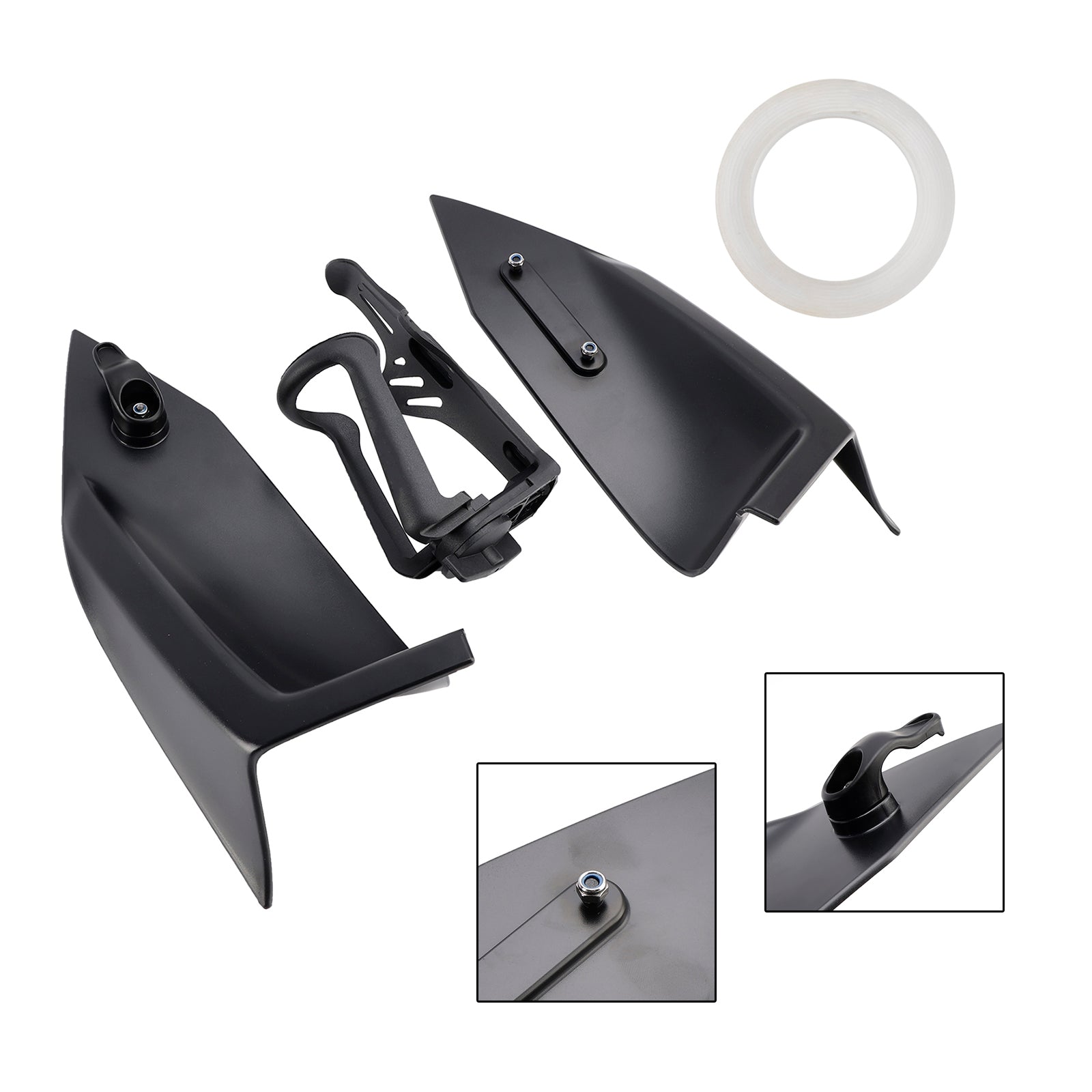 Hook para casco y soporte para botellas para Yamaha X-Max 300 2023-2024, negro