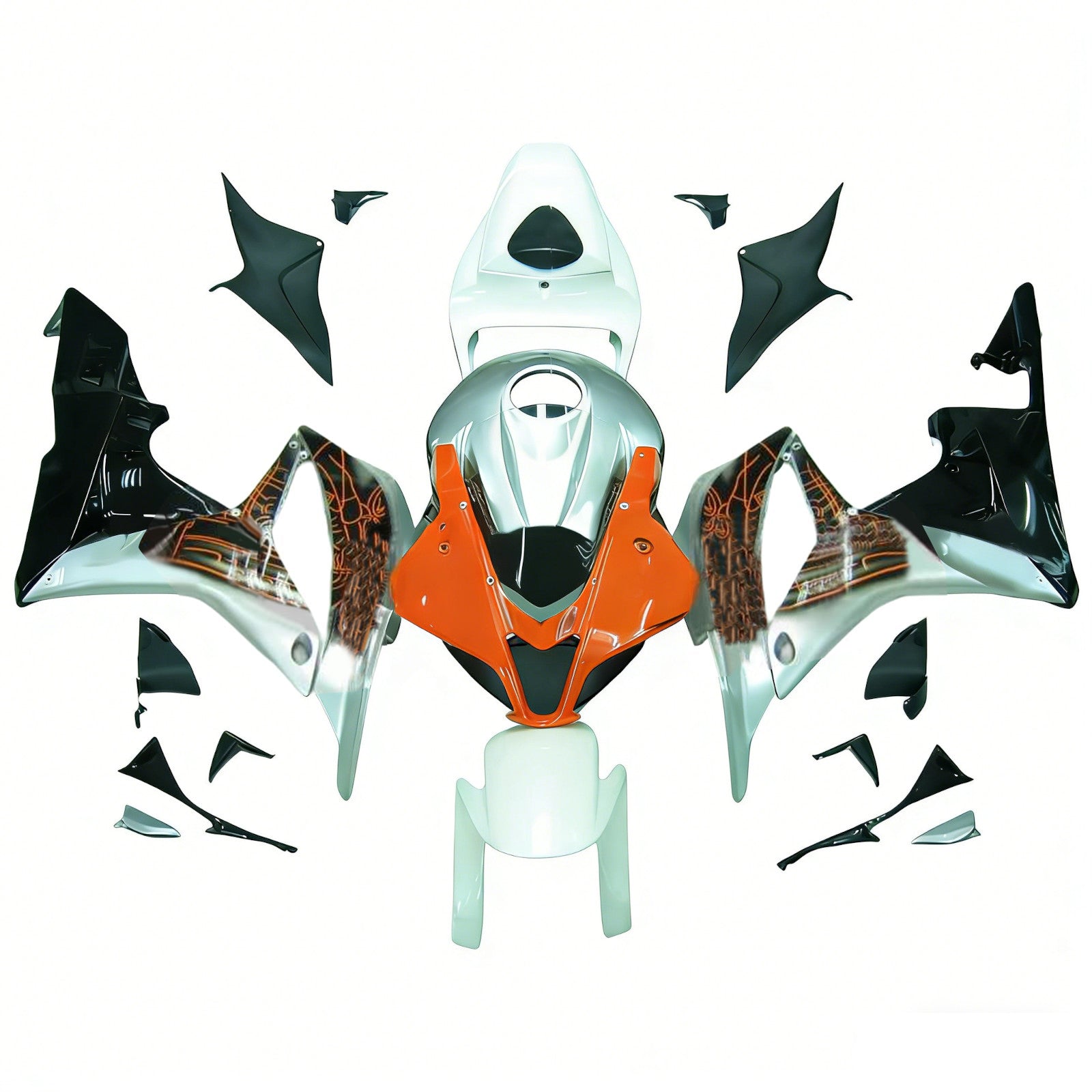 Kit de carénage par injection, carrosserie en plastique ABS pour Honda CBR600RR 2007-2008 F5