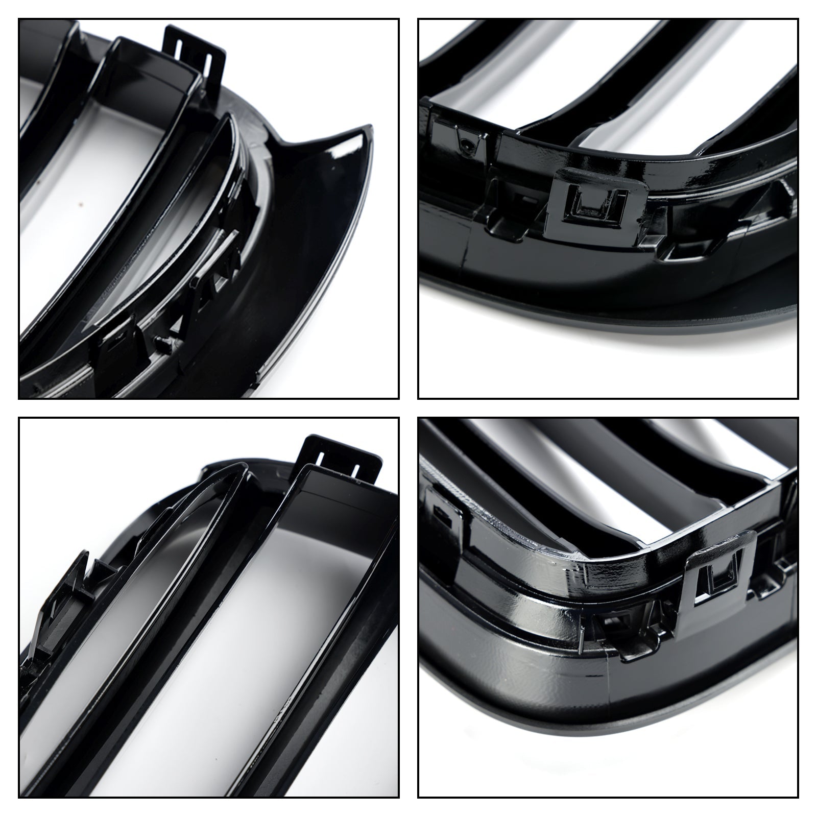 Błyszcząca czarna kratka przedniego zderzaka dla BMW X3 X4 F25 F26 2014-2017