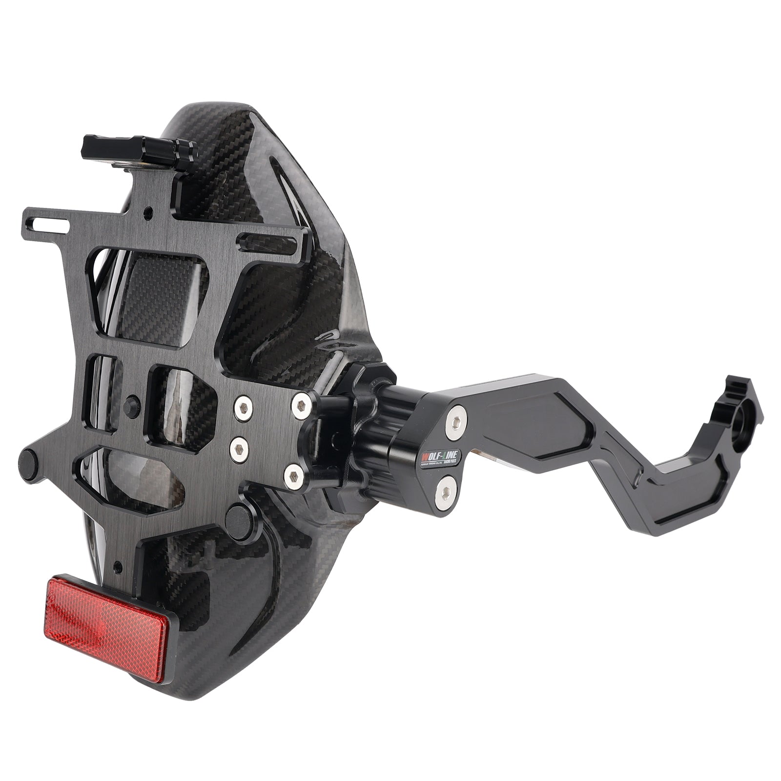 Fender posteriore posteriore in fibra di carbonio a LED reale per Honda CB650R 2024-2025