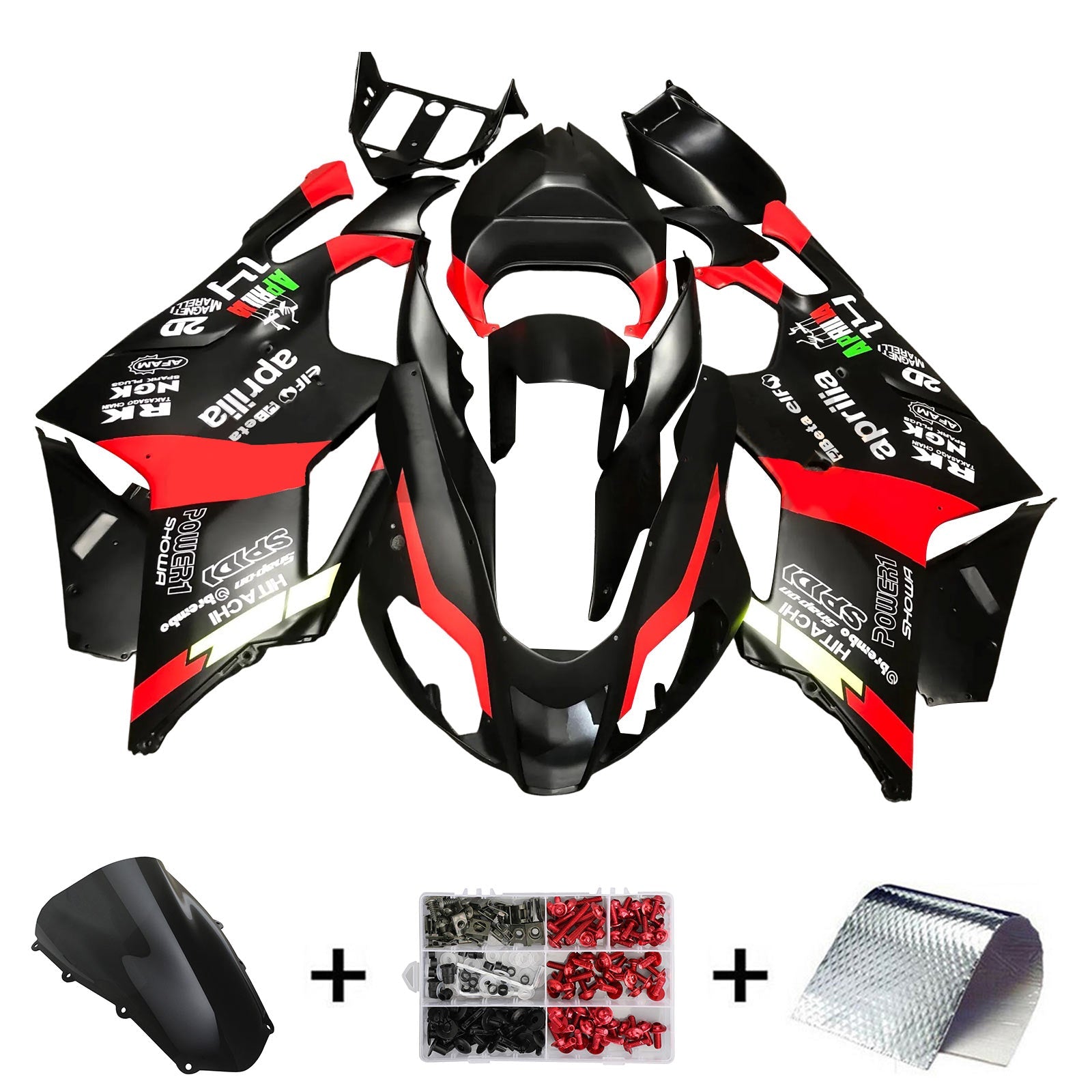 Amotopart Aprilia RSV1000 2003-2006 Plastic Body Fairing Kit