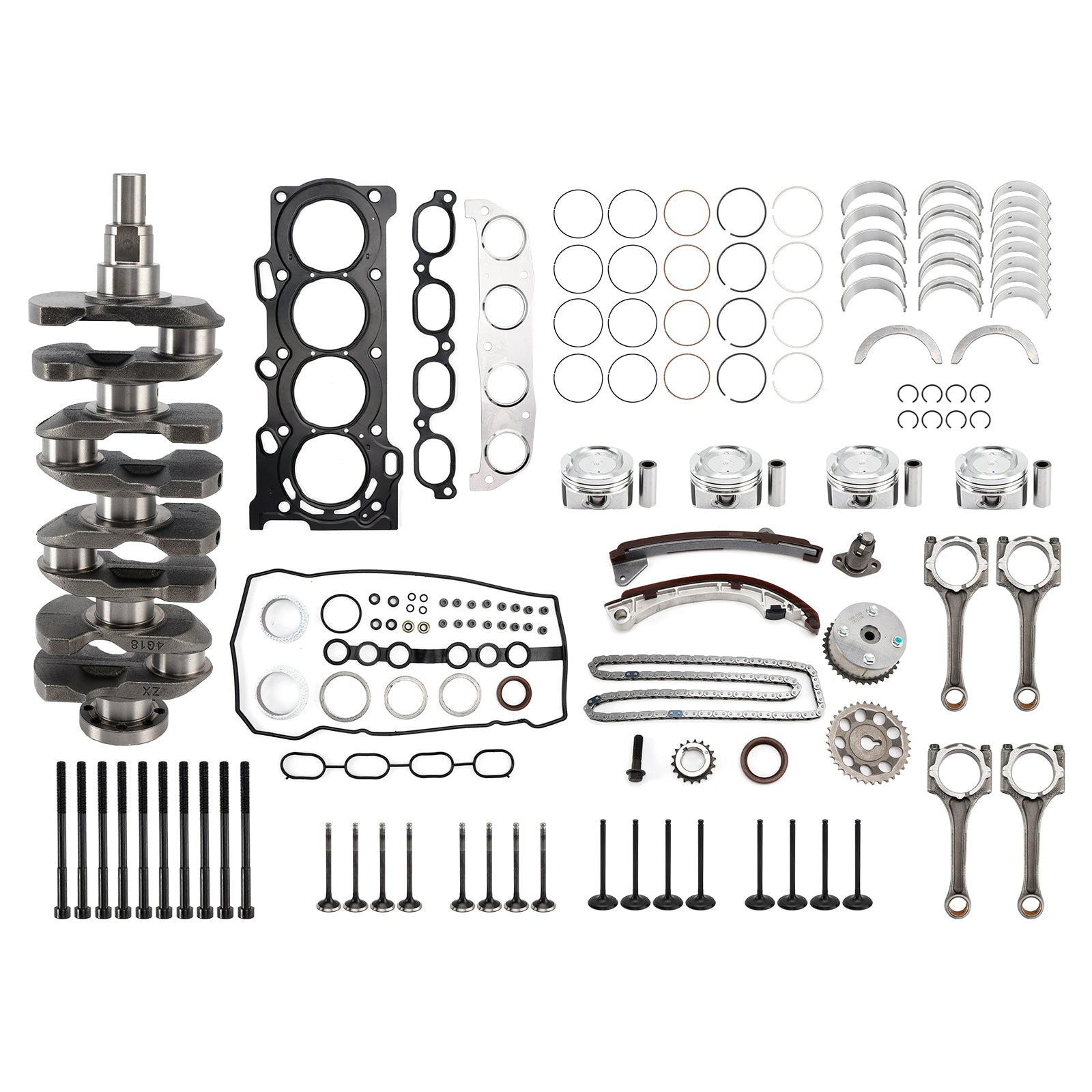 Kit de révision et de reconstruction du moteur TOYOTA MATRIX XR 1,8 L 2003-2008 1ZZ-FE 11071-22010 13401-22020 Générique