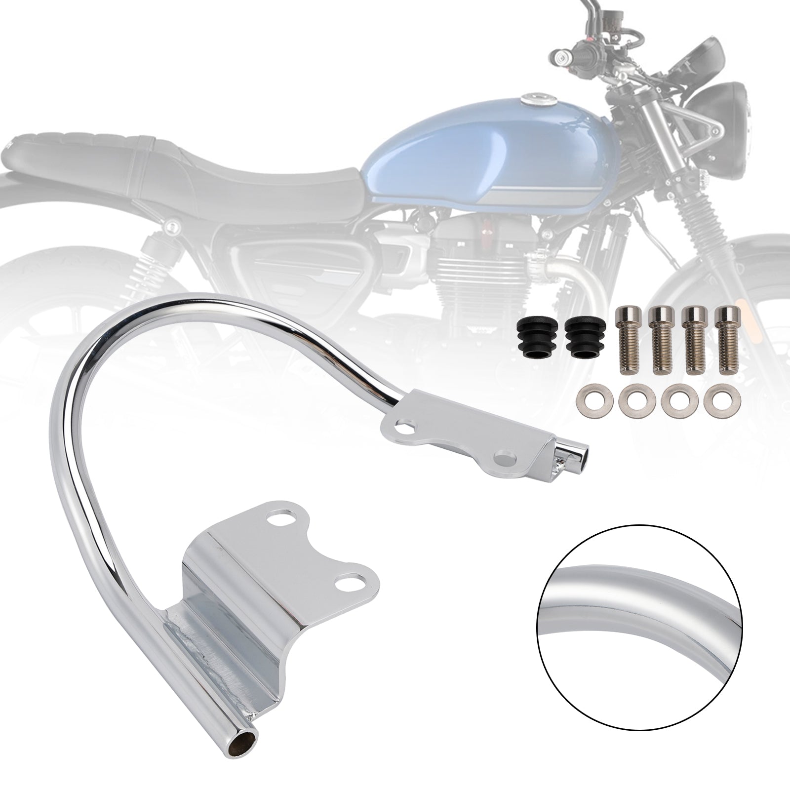 Accoudoir passager avec support pour Honda MSX 125 Grom 125 2021-2024 (JC92)