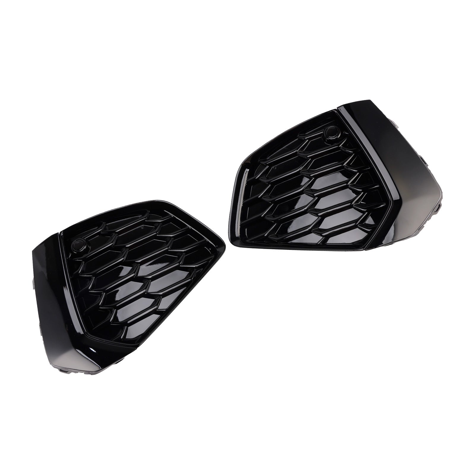 Zwarte honingraat beschermgrille'Bee voor mistlampen aan de voorzijde, compatibel met Audi A3 S-line 2021-2023