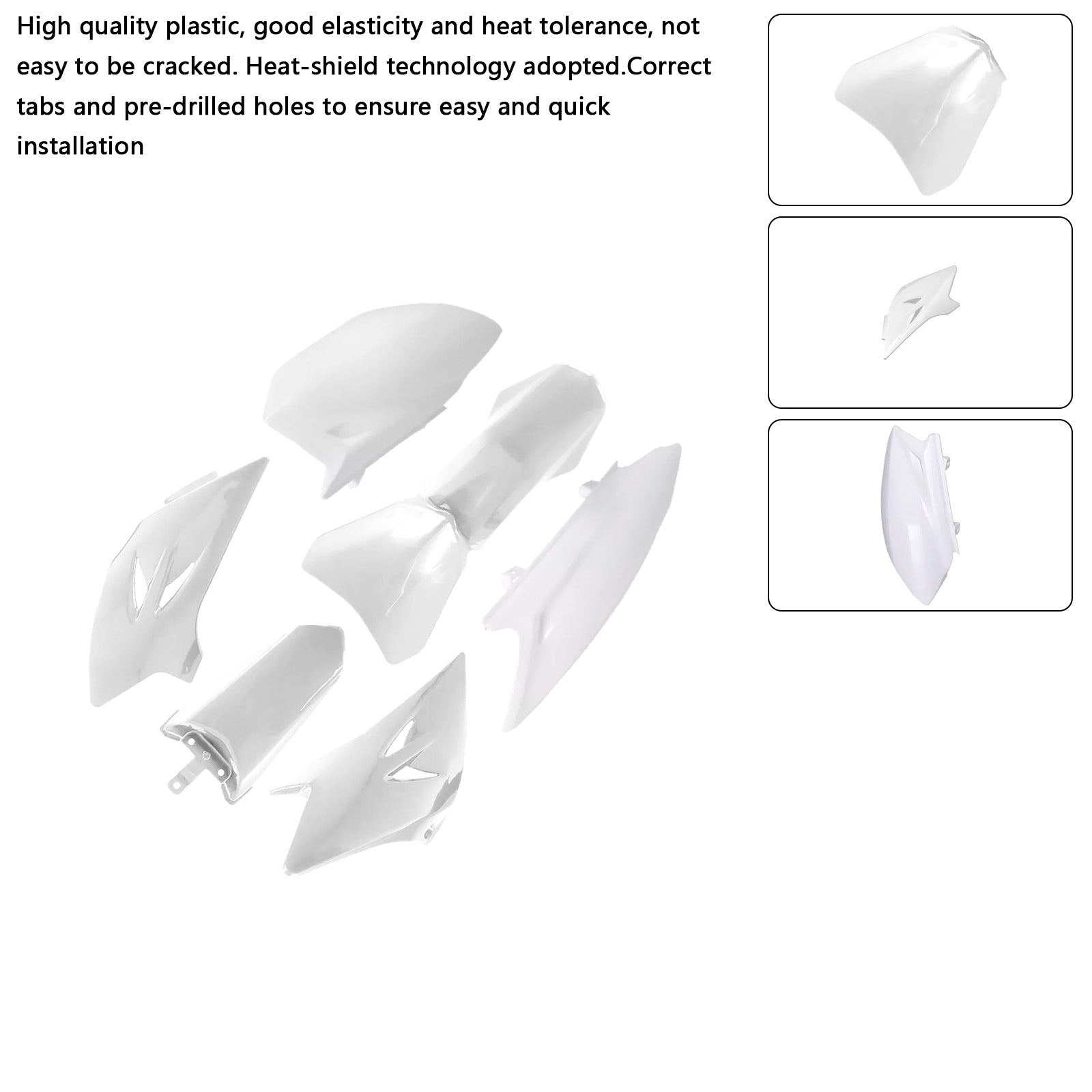 Kit per il corpo in plastica per carenatura di fango anteriore e posteriore per Yamaha TTR50 2006-2021