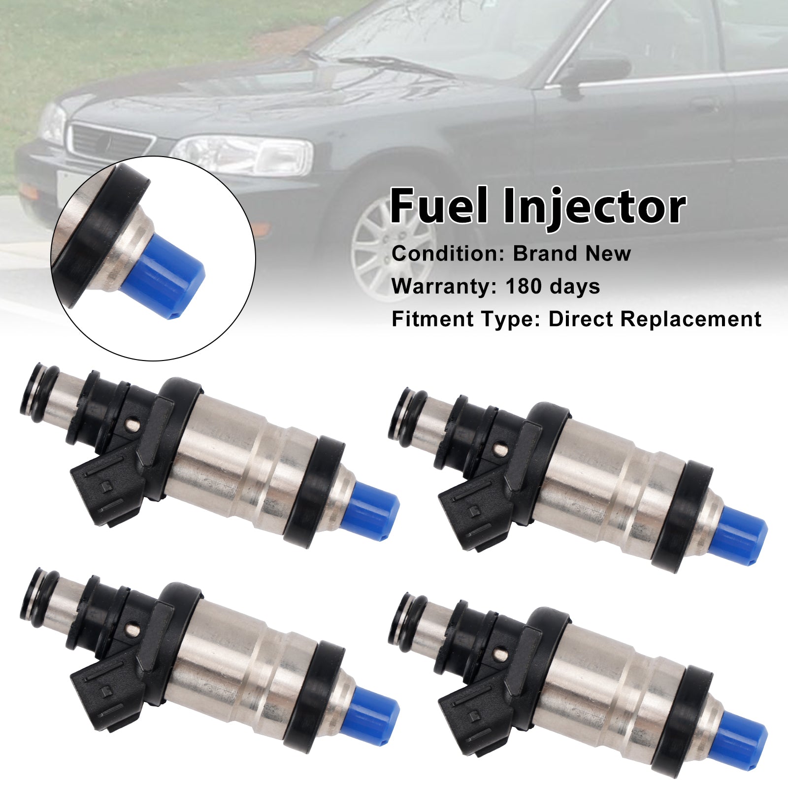 Iniettore di carburante a 4 pezzi 06164-P72-010 per Acura Integra TL GS-R LS 1996-2001