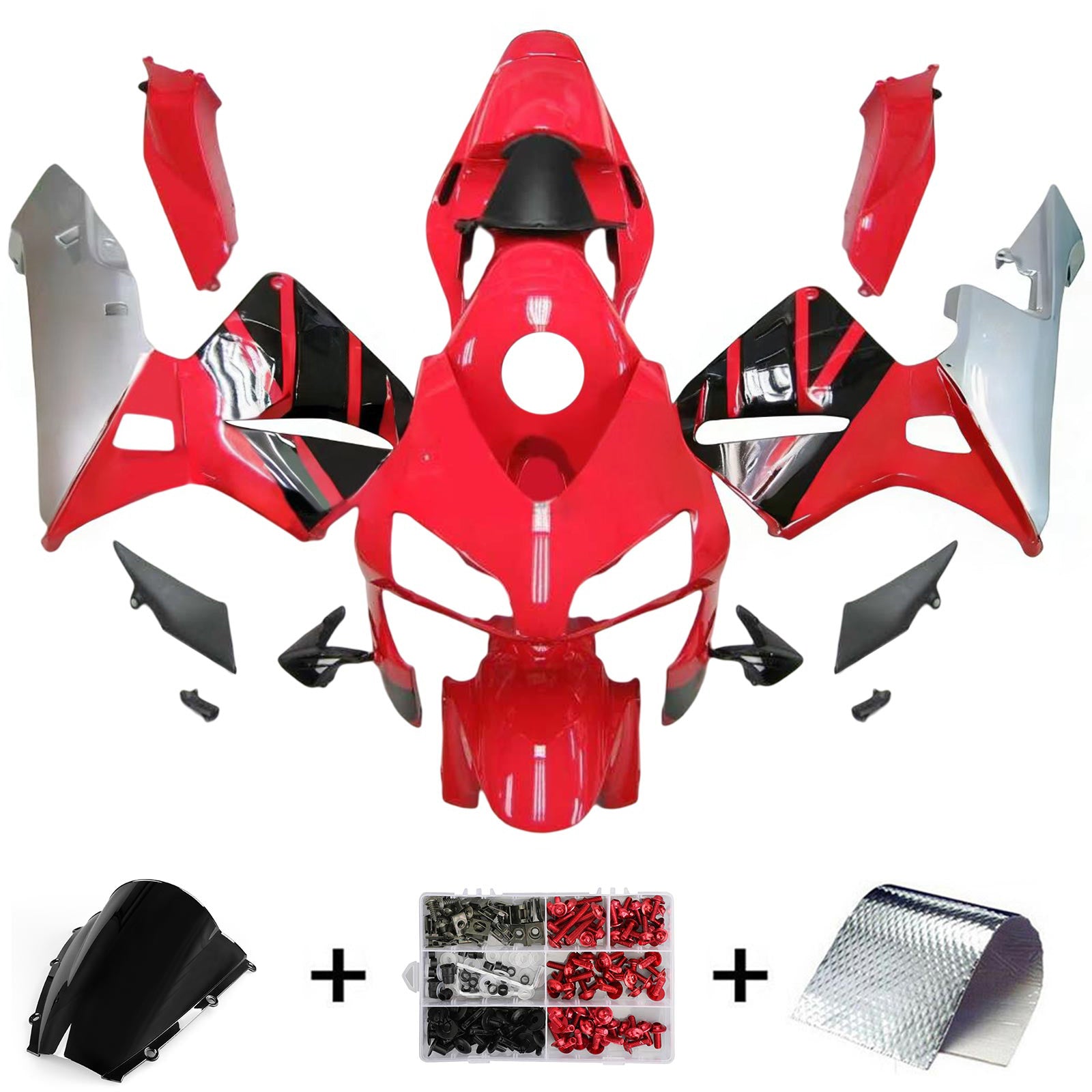 Kit de carénage par injection, carrosserie en plastique ABS pour Honda CBR600RR 2003-2004 F5