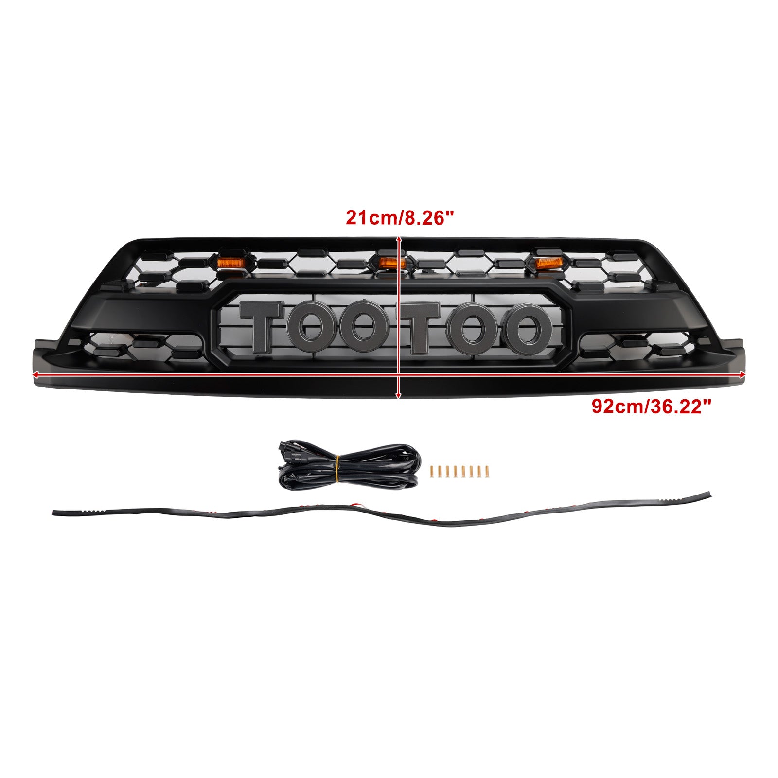 Calandre de pare-chocs avant style TRD PRO avec LED pour Toyota 4Runner 2002-2005