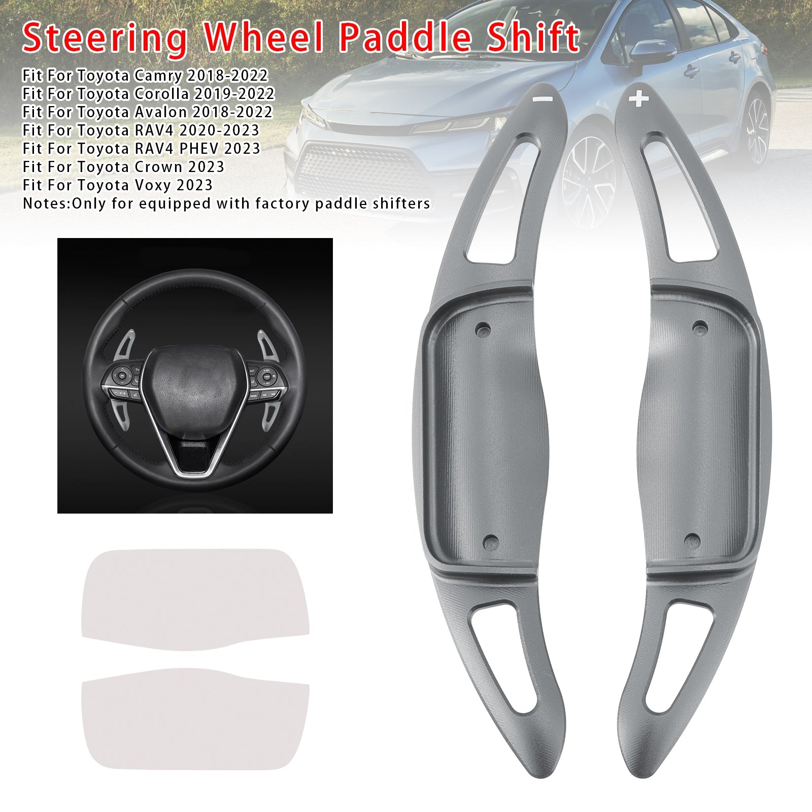 Verlenging van snelheidsverandering Pallets stuurwiel voor Toyota Camry Avalon