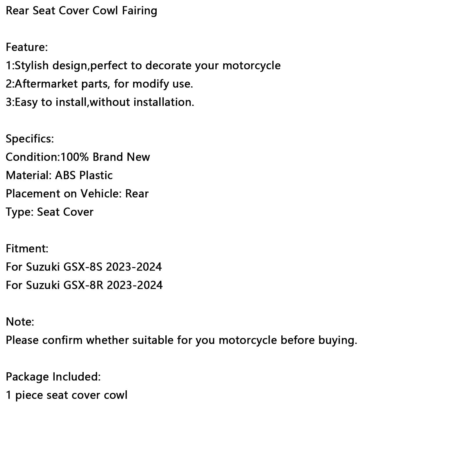 Hall of Blue Sleaks Saddle voor Suzuki GSX-8S GSX8S GSX-8 2023-2025