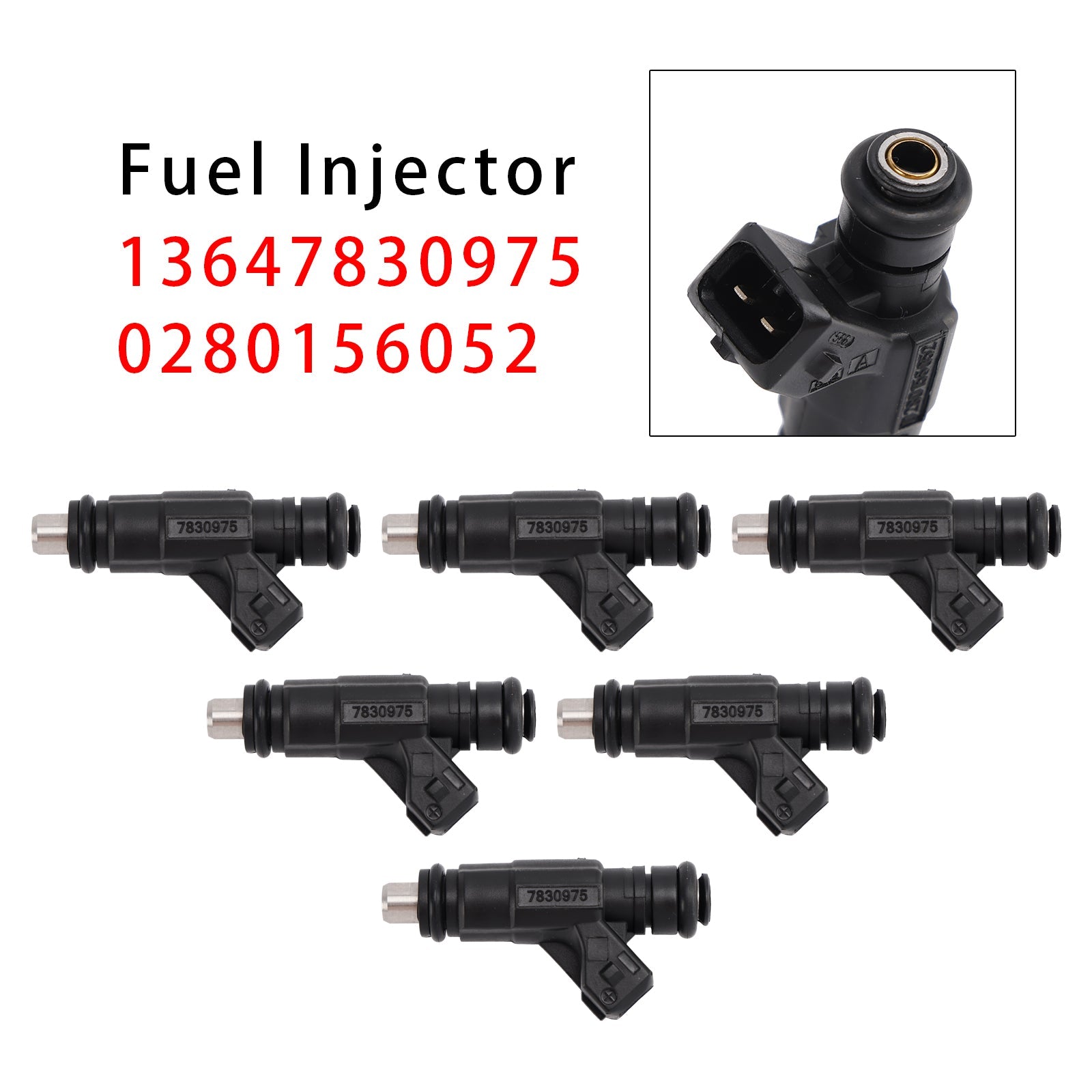 6 injecteurs de carburant pour BMW E46 S54 M3 Z4 3.2 01-06 13647830975 0280156052