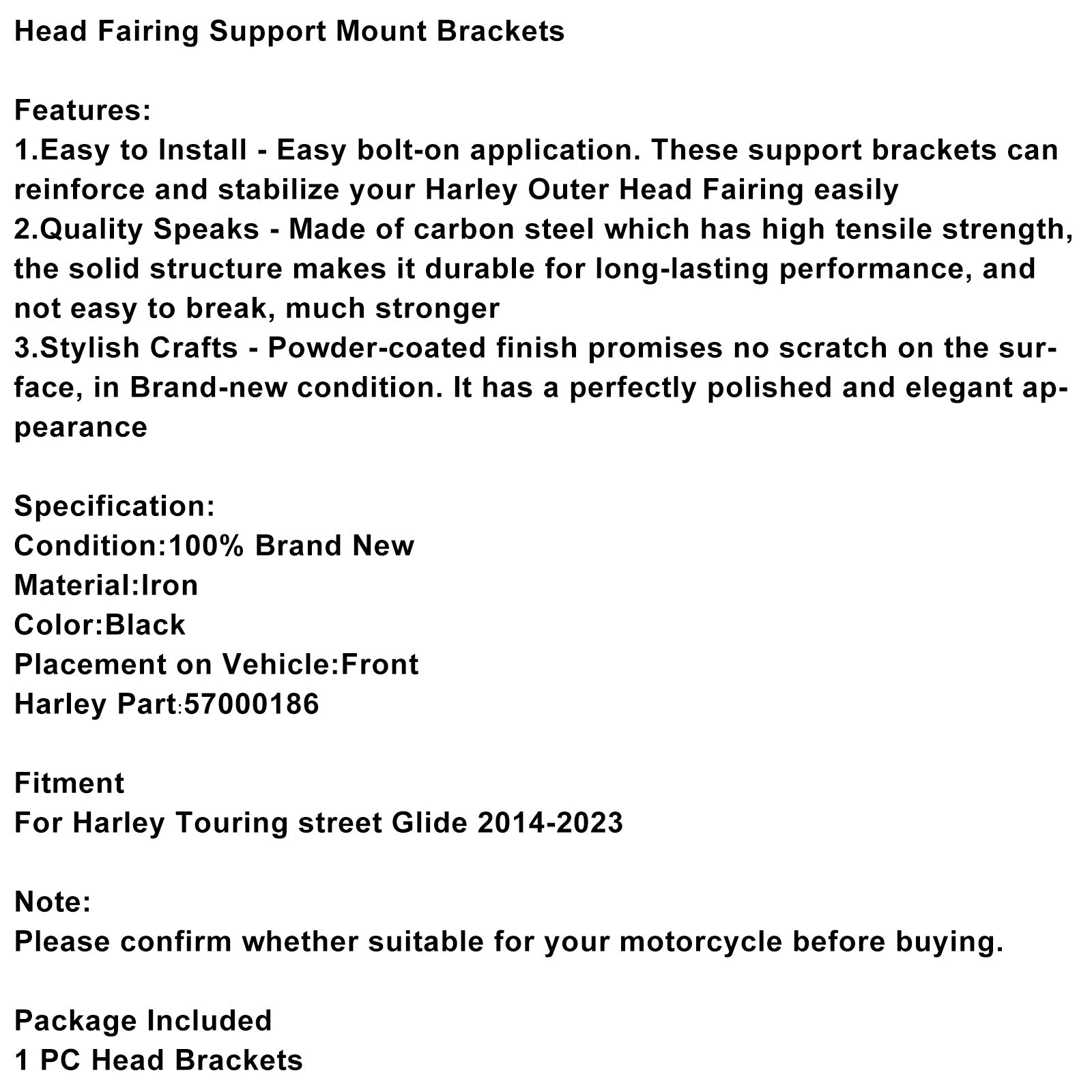 Touring Street Glide 2014-2023 57000186