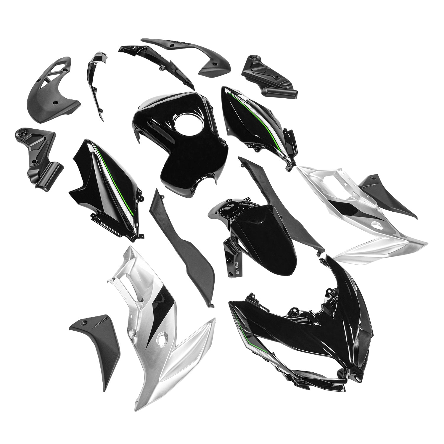 Carénage de carrosserie en plastique ABS d'injection adapté à Kawasaki VERSYS650 2015-2021 05#