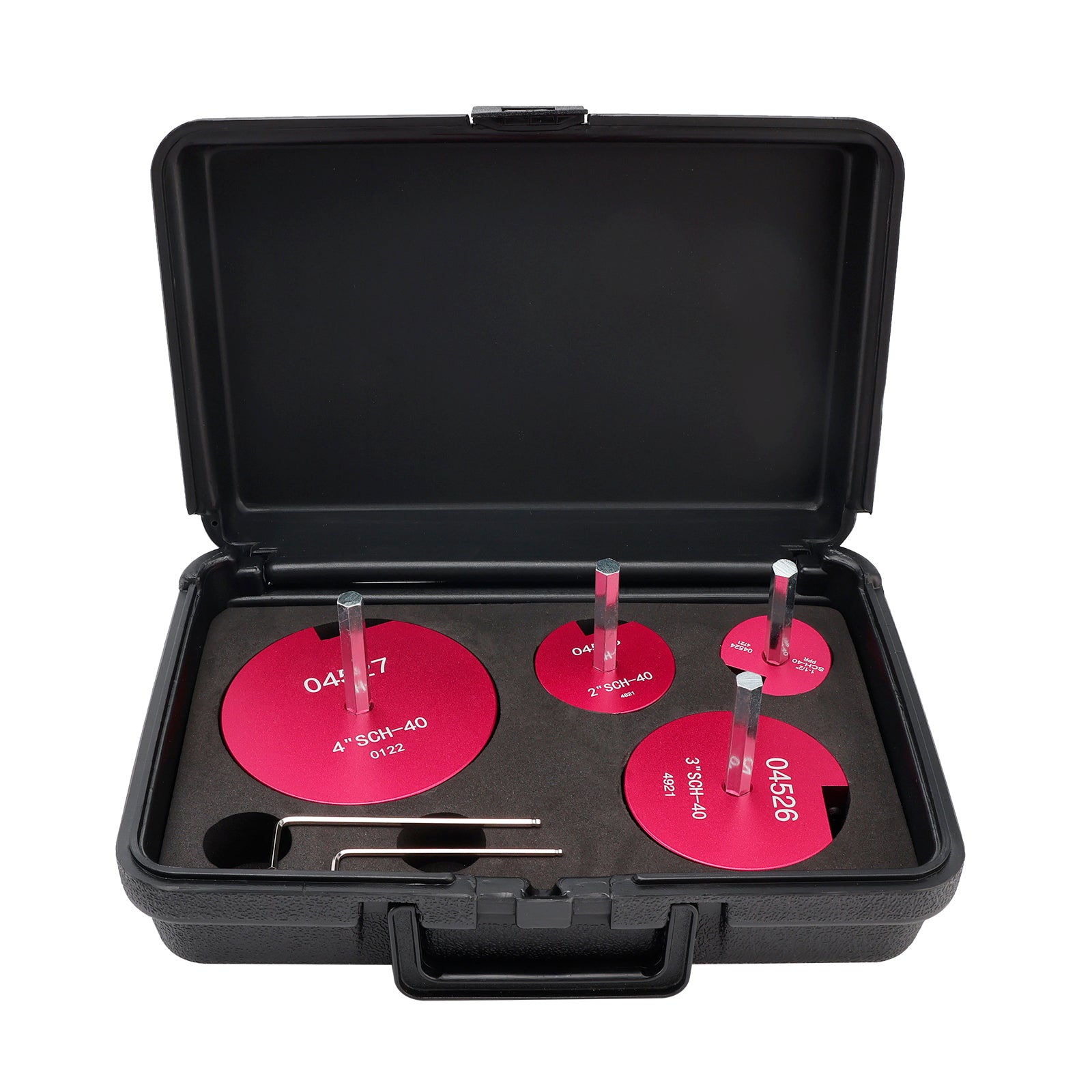 Kit de Alésoirs pour Tuyaux PVC 4 Pièces - Outil de Réparation d'Emboîtures SCH pour Perceuses 1/2"