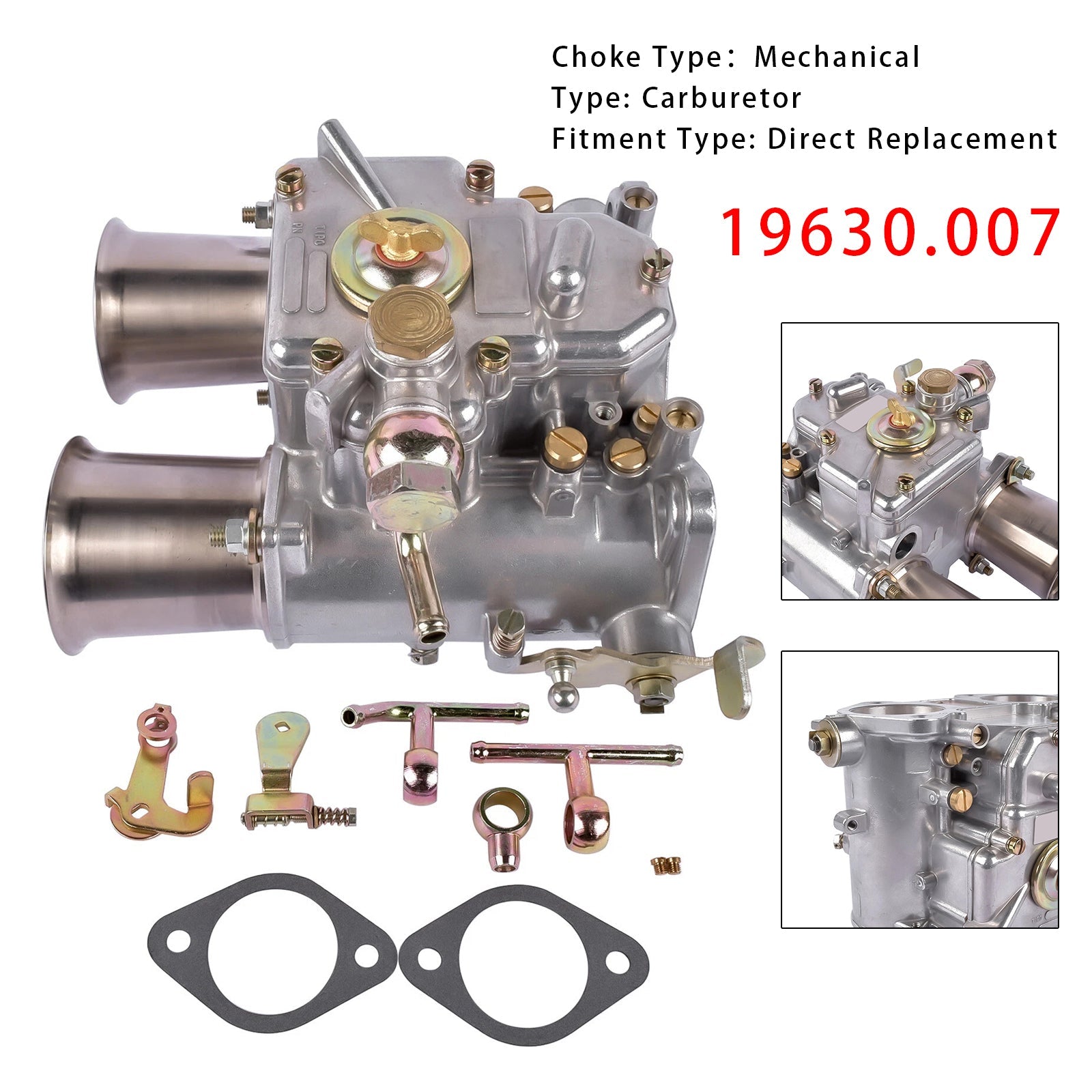 Carburateur 19630.007 pour moteurs V8 américains Weber 48 mm DCOE (Datsun, Toyota)