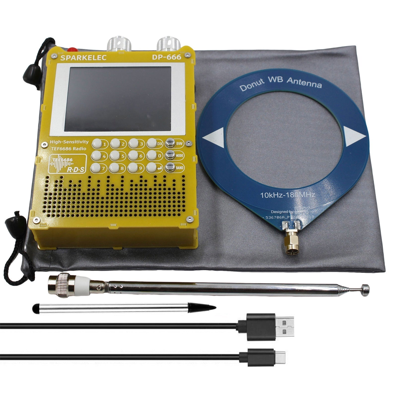 Radio TEF6686 DSP DP666 Hoge gevoeligheid Full Band LW MW SW 0IRT Kortegolfradio