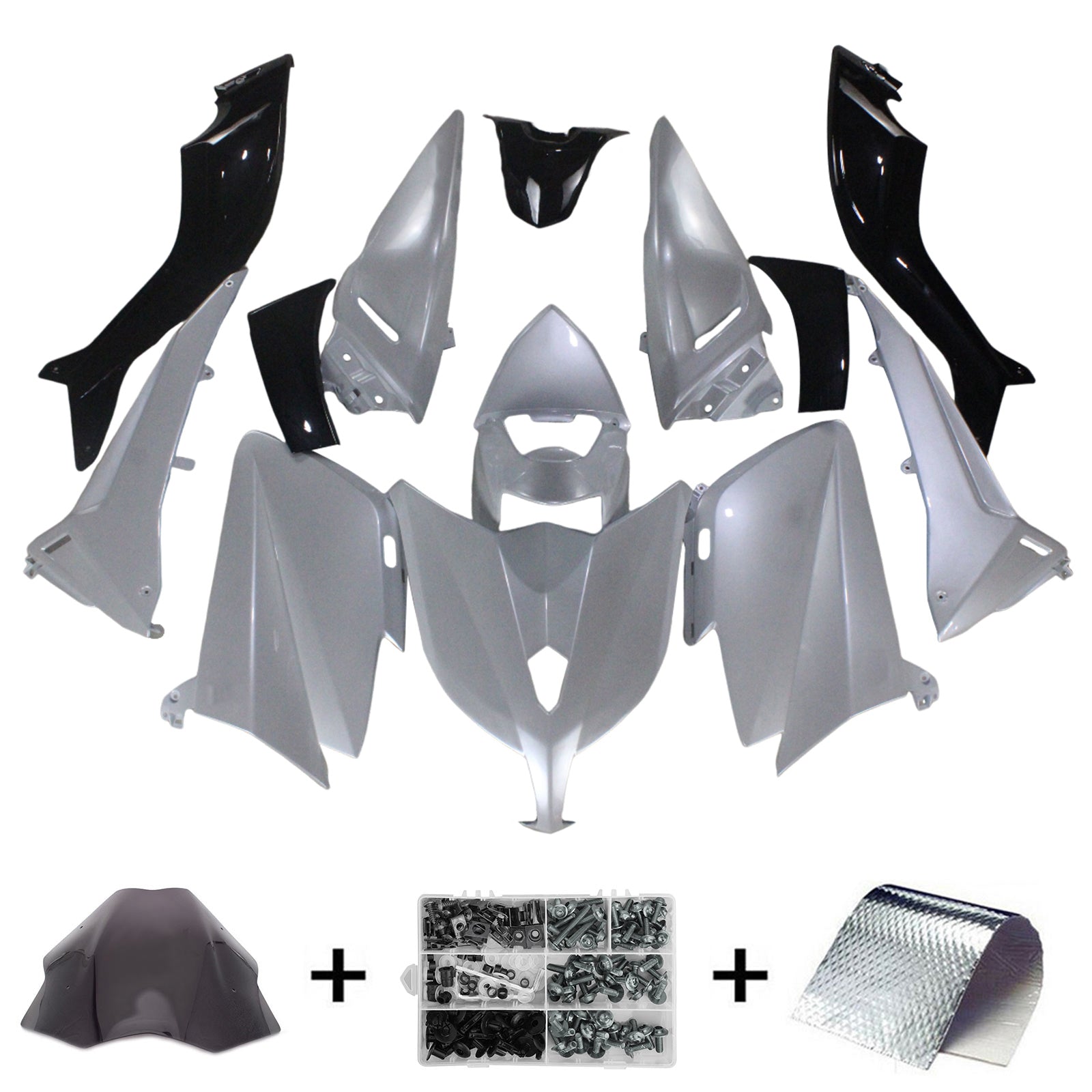 Kit de carénage en plastique injecté compatible avec Yamaha T-Max TMAX530 2012-2014