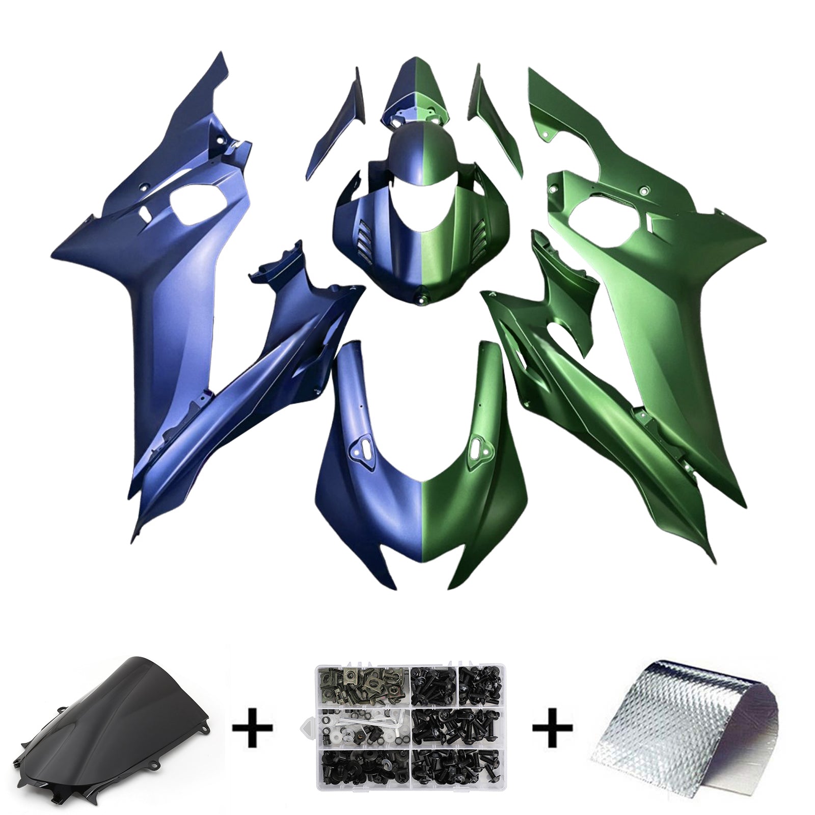 Injectiekuipset Yamaha YZF-R6 2017-2023 ABS kunststof carrosserie