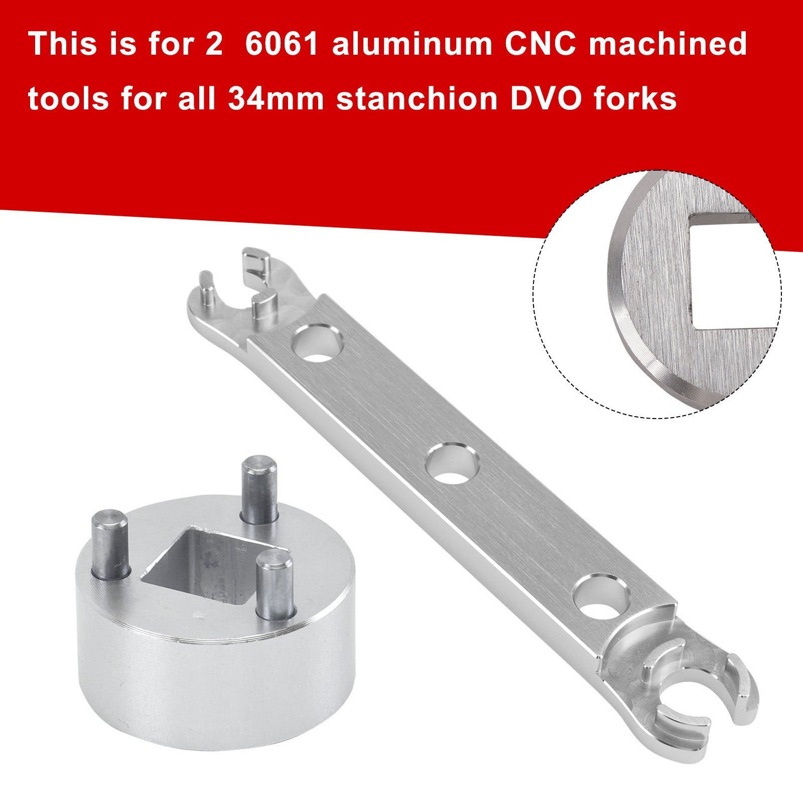 Verwijderingssleutel voor de onderste kap. Saphire/Onyx/Diamond/DVO vorkreconstructietool.