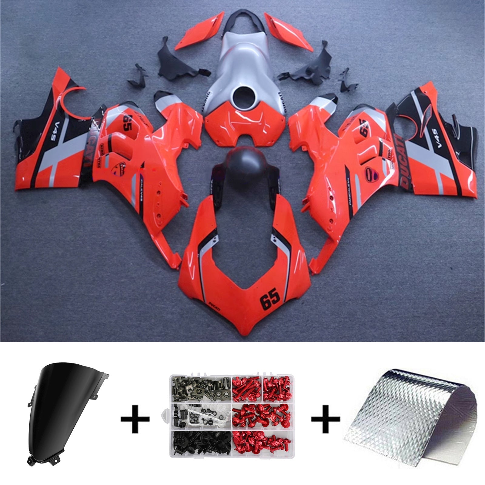 Kit de carénage d'injection Ducati Panigale V4/V4S 2020-2021 V4SP/V4R 2019-2022
