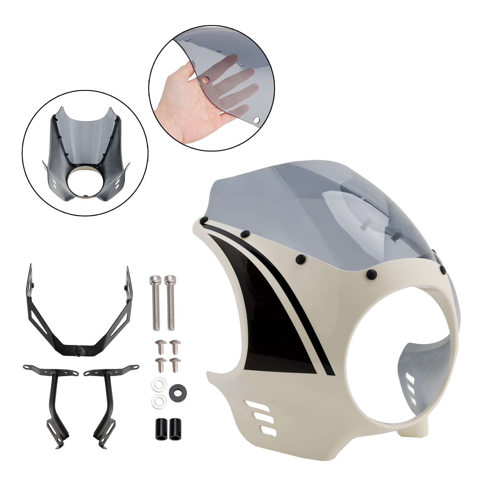 Parabrisas y carenado de faro para Yamaha XSR900 (2022-2025)